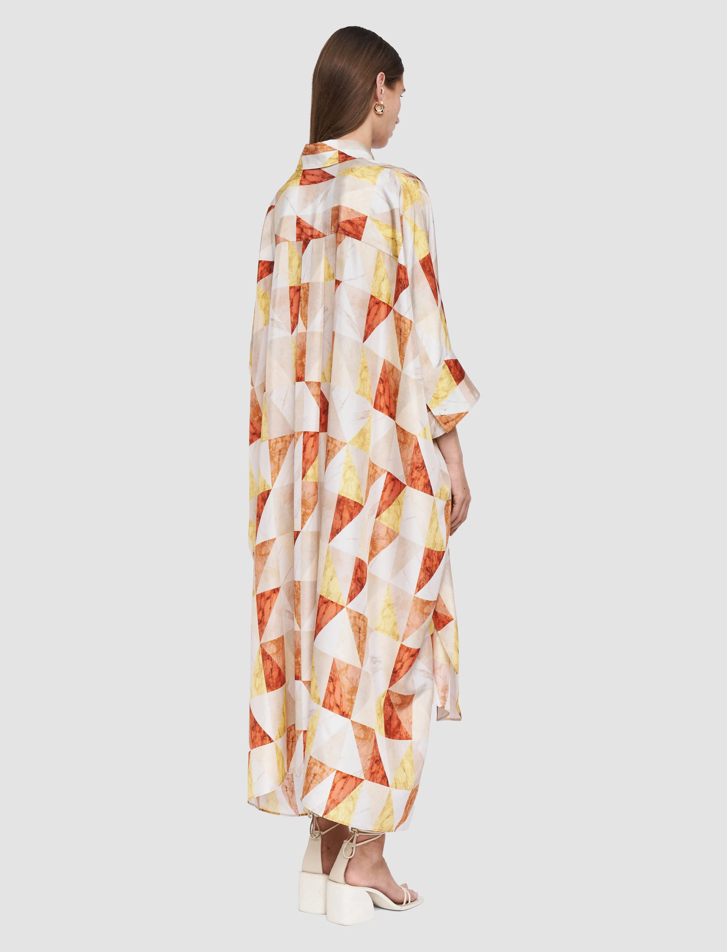Dania Marble Print Silk Dress sold by Joseph product image thumbnail 4