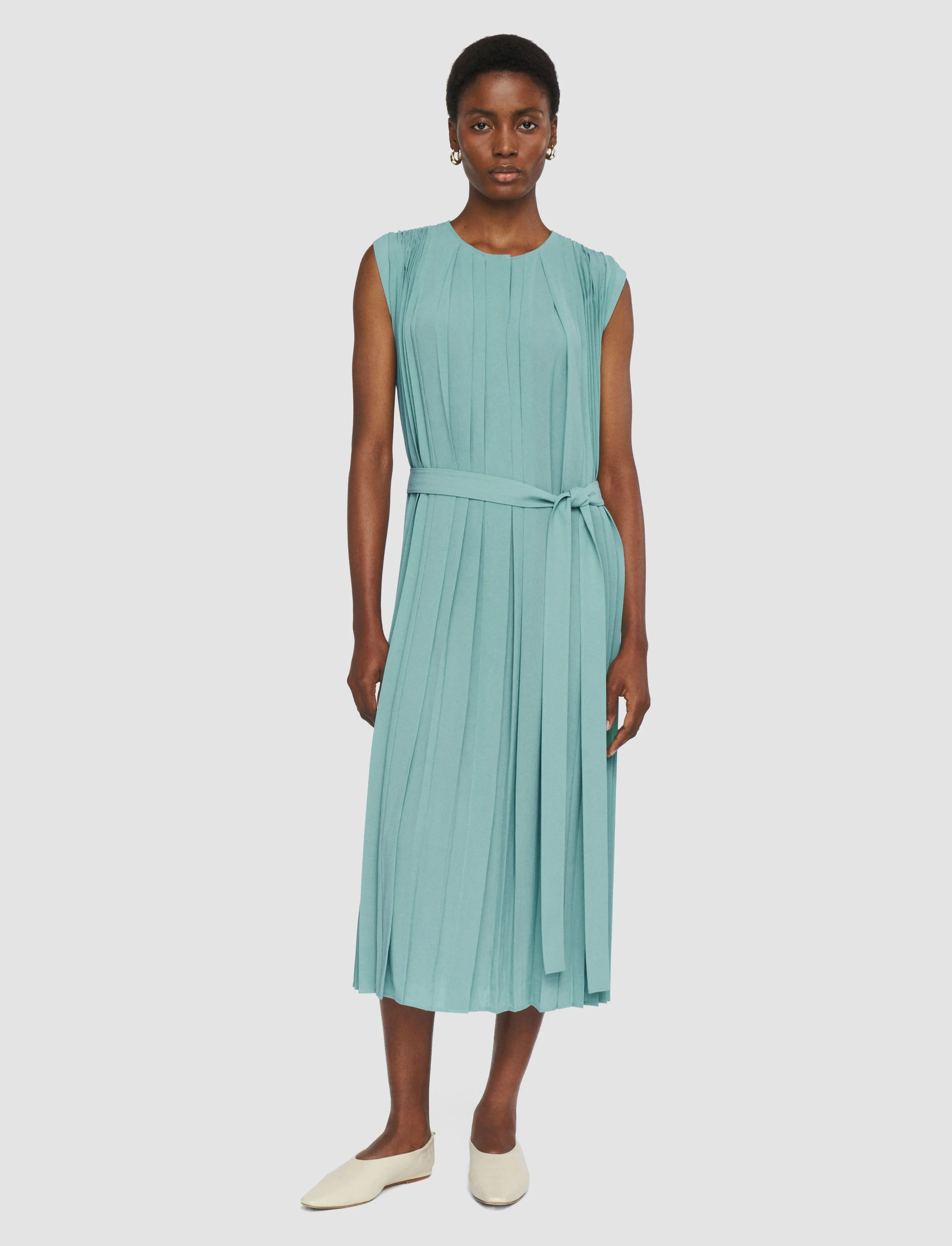 Davide Airy Plissé Dress sold by Joseph product image thumbnail 2