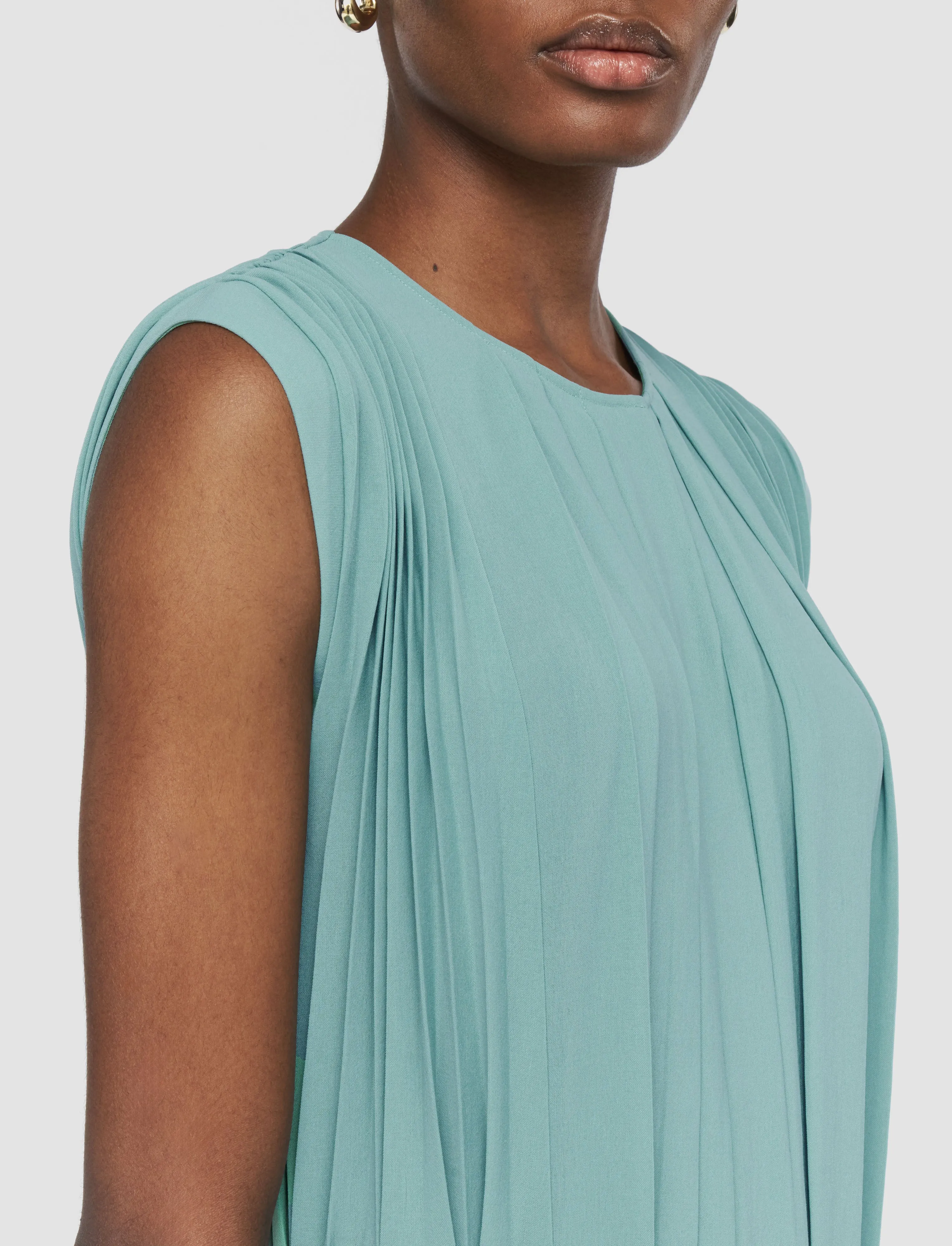 Davide Airy Plissé Dress sold by Joseph product image thumbnail 5