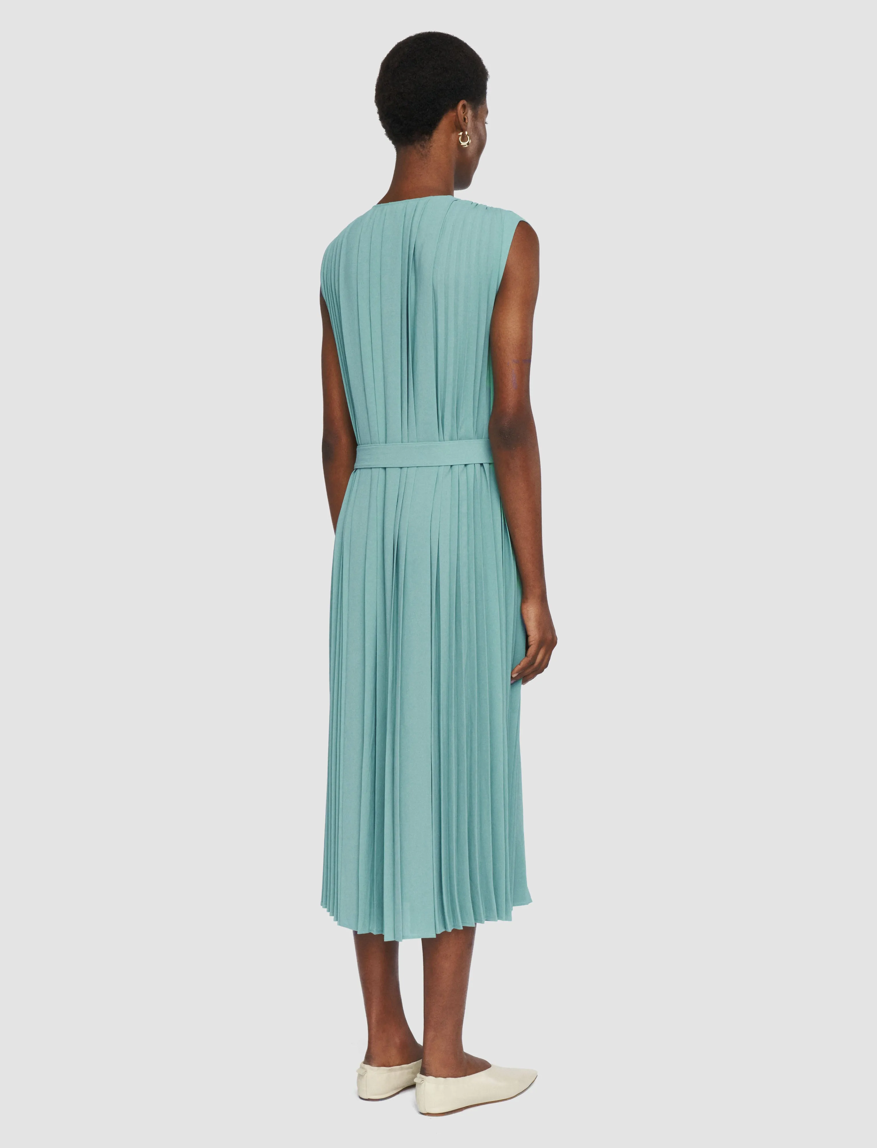 Davide Airy Plissé Dress sold by Joseph product image thumbnail 3