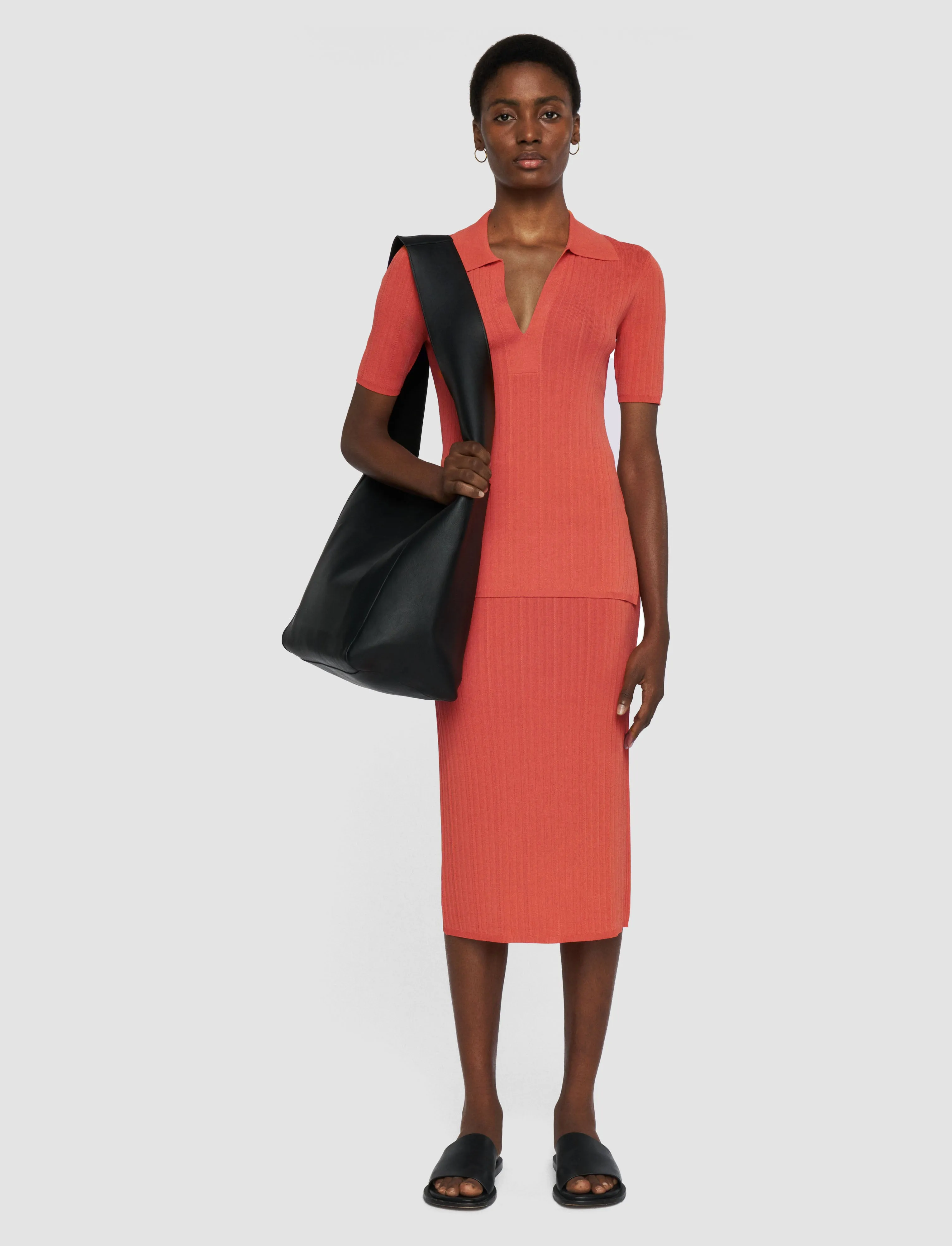 Viscose Rib Knit Skirt sold by Joseph product image thumbnail 2