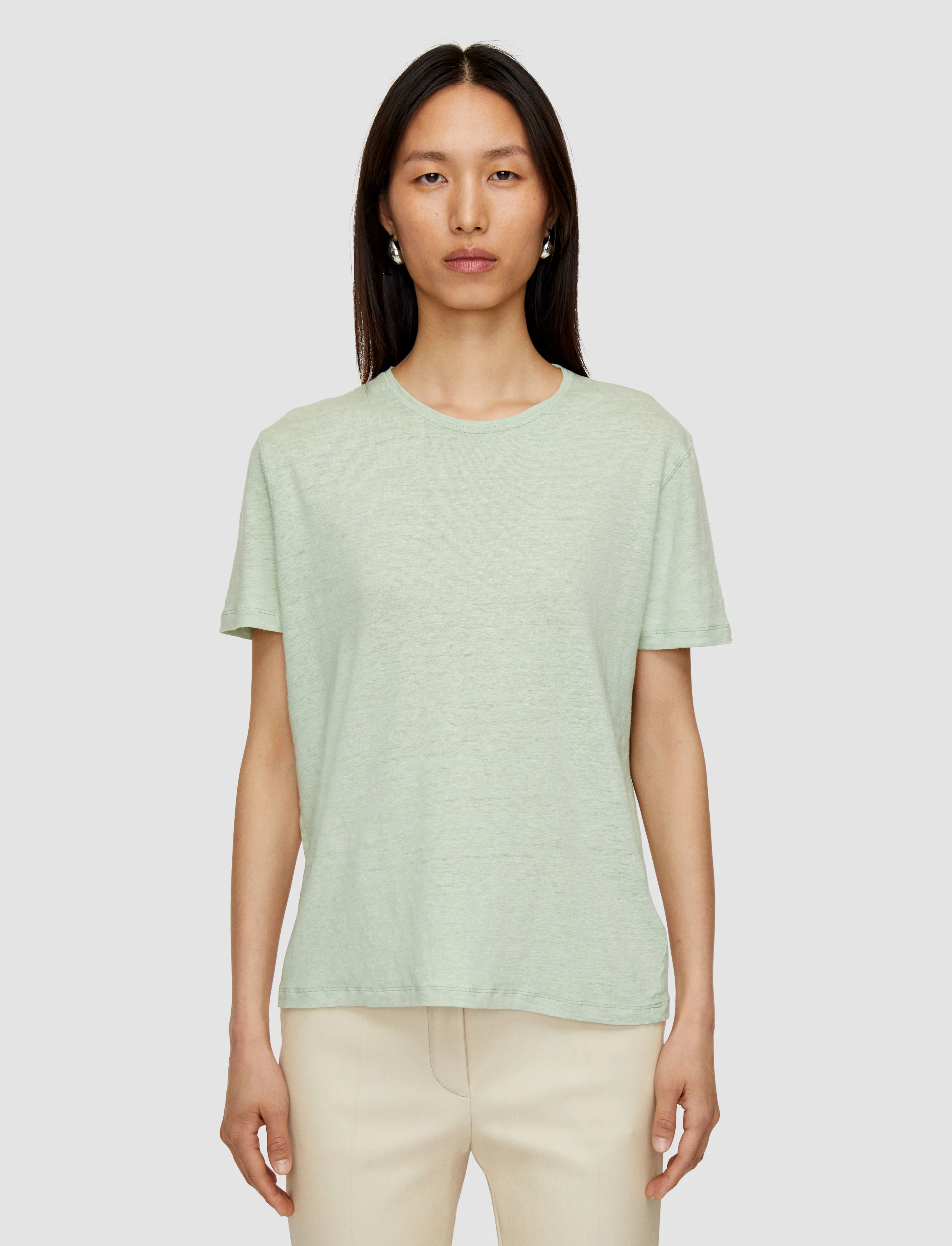Linen Jersey T-Shirt sold by Joseph product image thumbnail 3