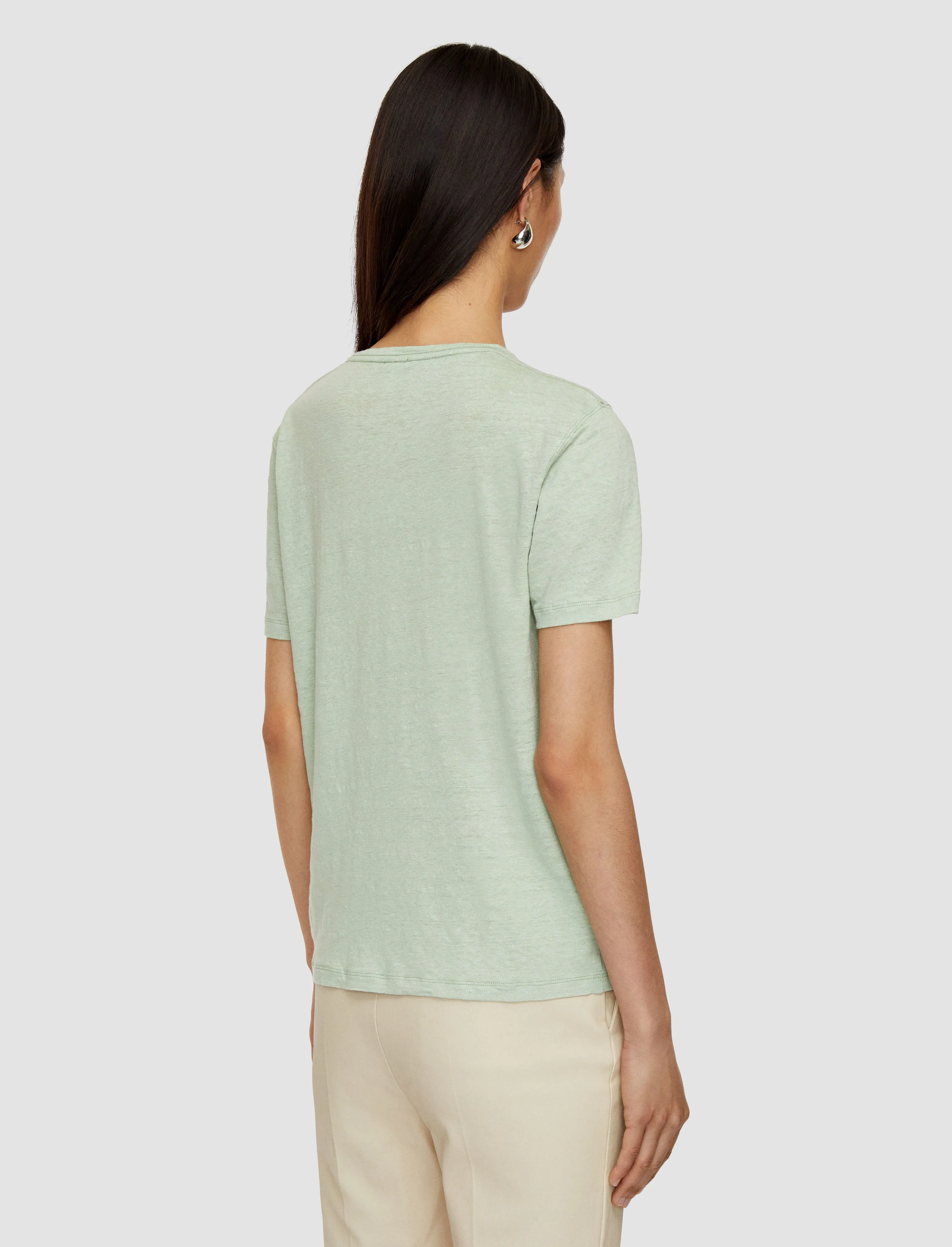Linen Jersey T-Shirt sold by Joseph product image thumbnail 4