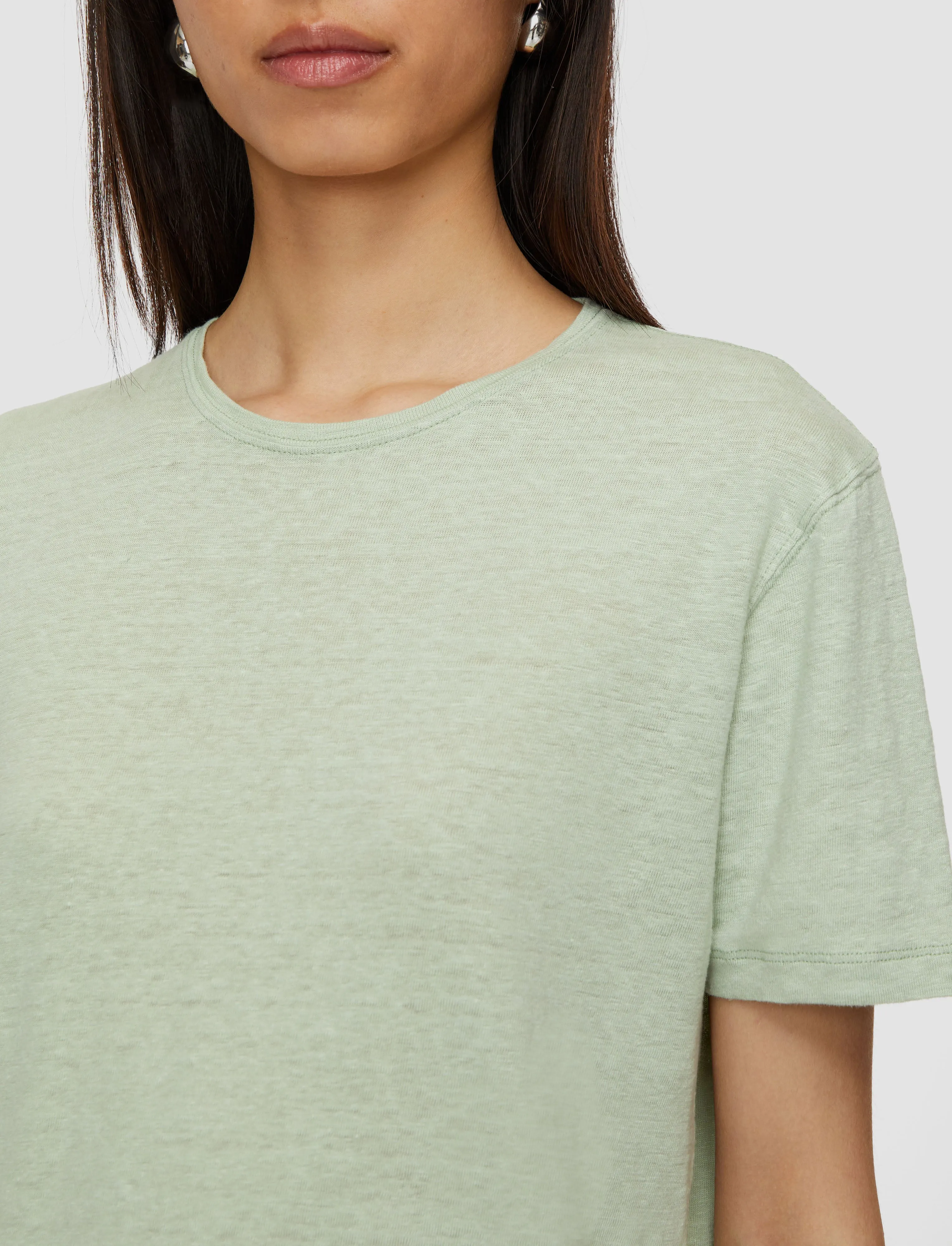 Linen Jersey T-Shirt sold by Joseph product image thumbnail 5