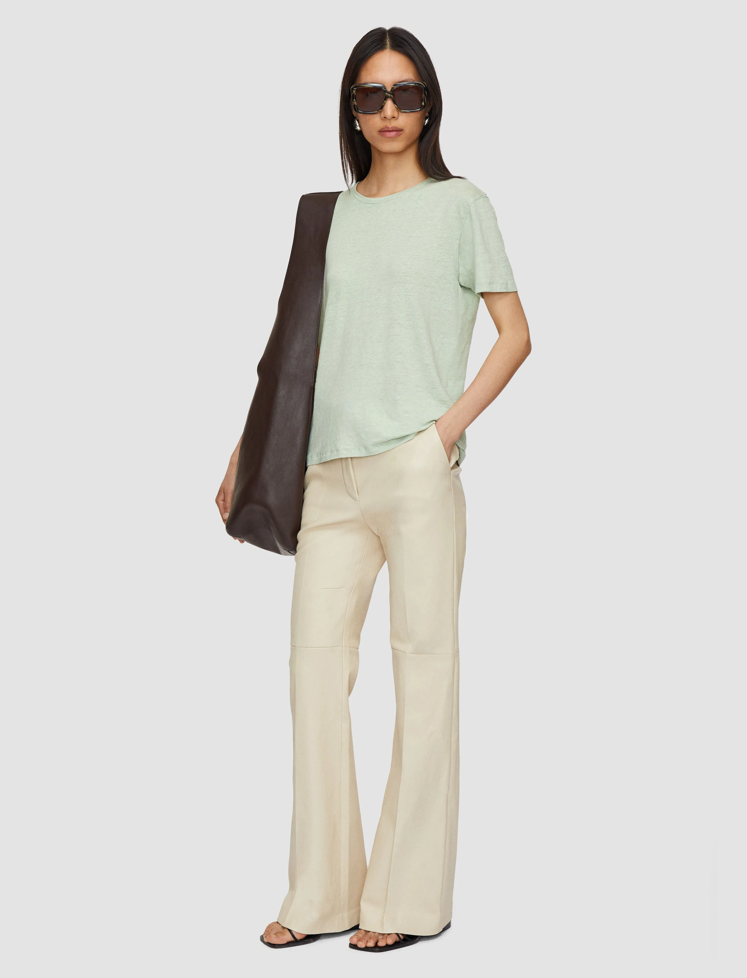 Linen Jersey T-Shirt sold by Joseph product image thumbnail 2