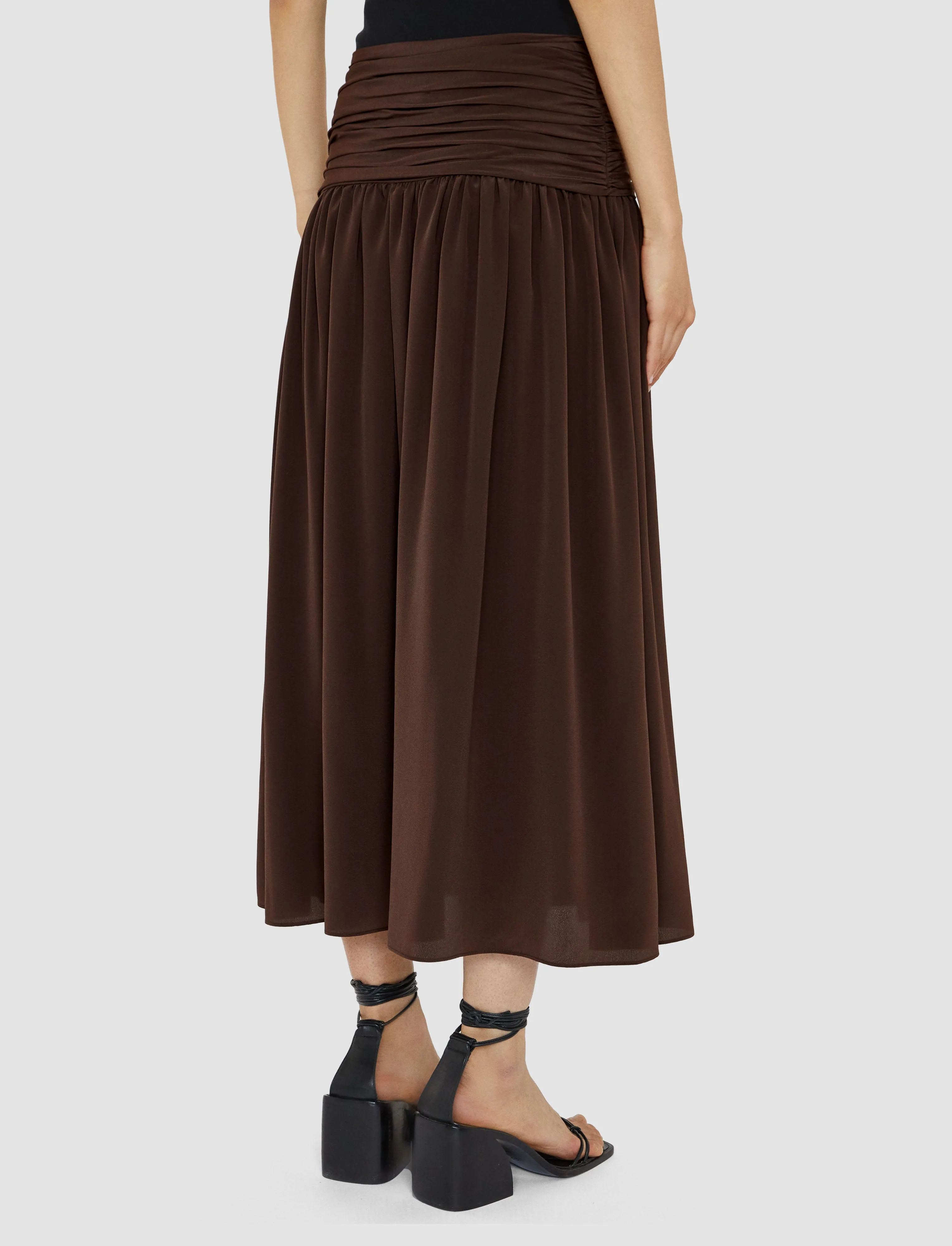 Bex Crepe de Chine Silk Skirt sold by Joseph product image thumbnail 3