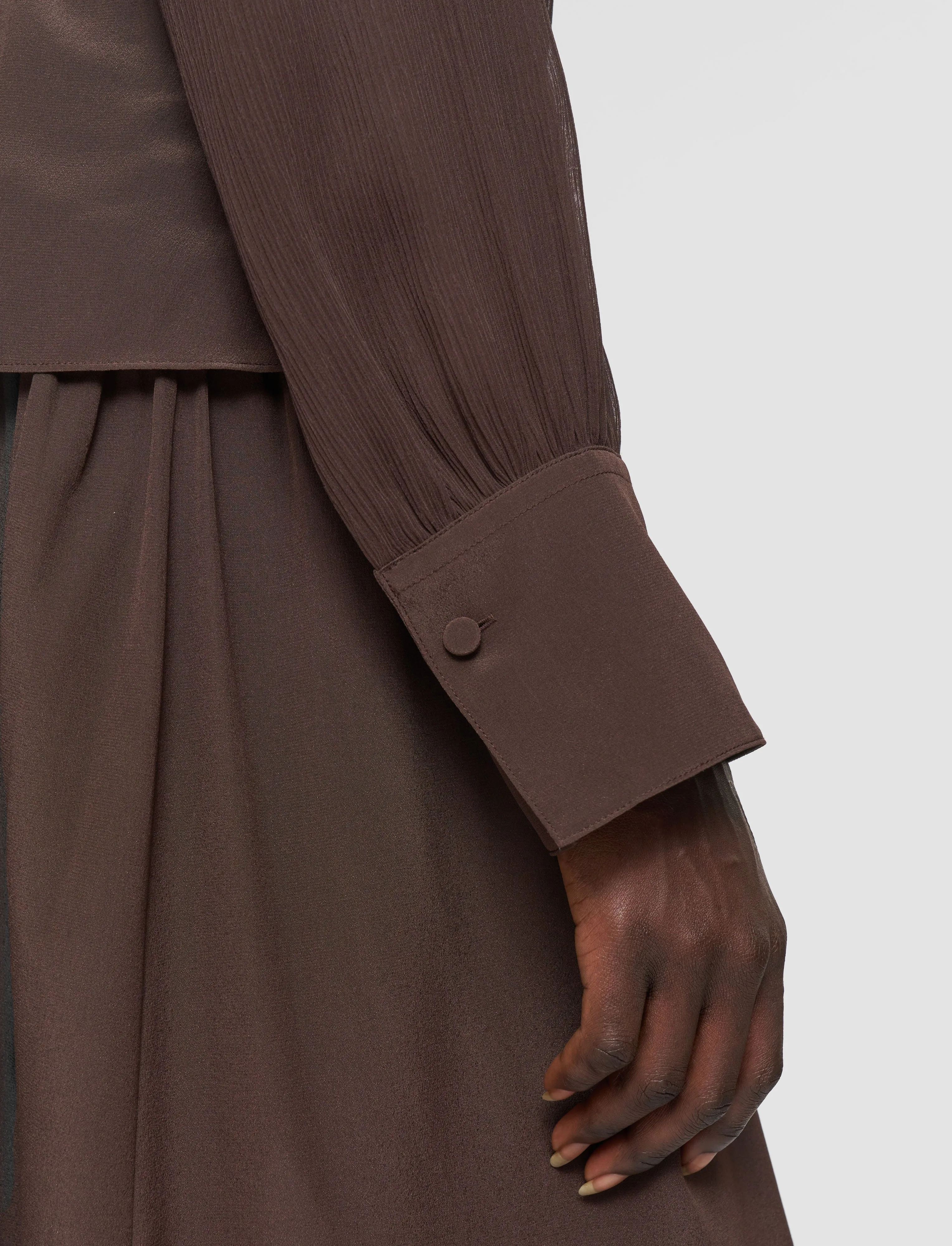 Rachel Crepe de Chine Silk Blouse sold by Joseph product image thumbnail 5