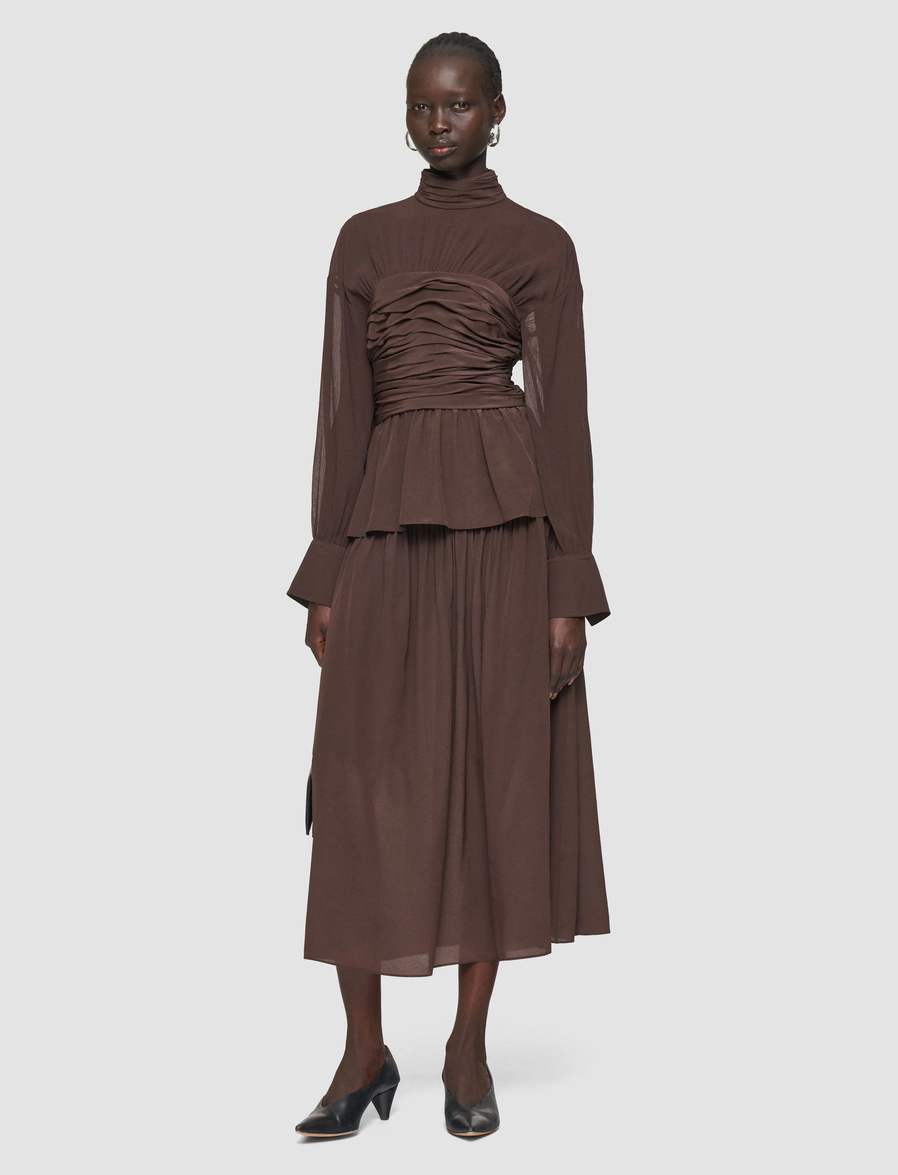 Rachel Crepe de Chine Silk Blouse sold by Joseph product image thumbnail 2