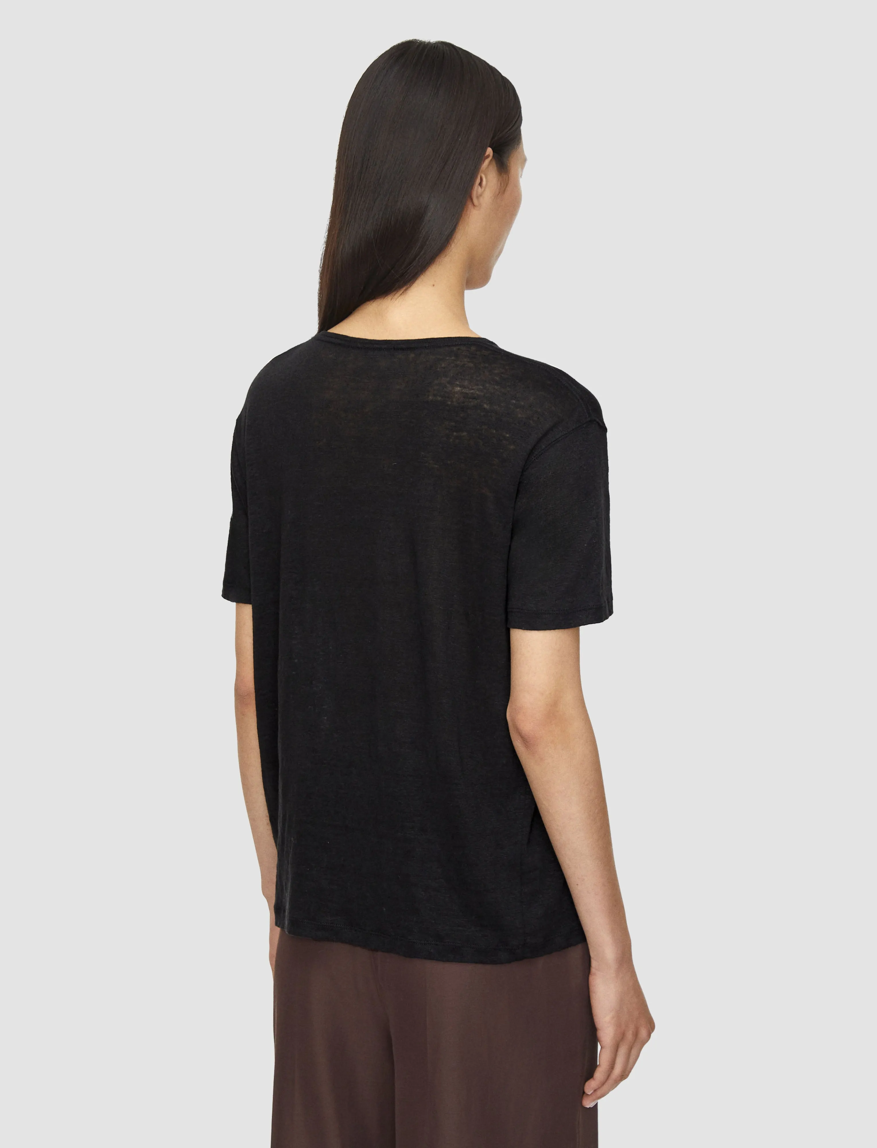 Linen Jersey T-Shirt sold by Joseph product image thumbnail 4