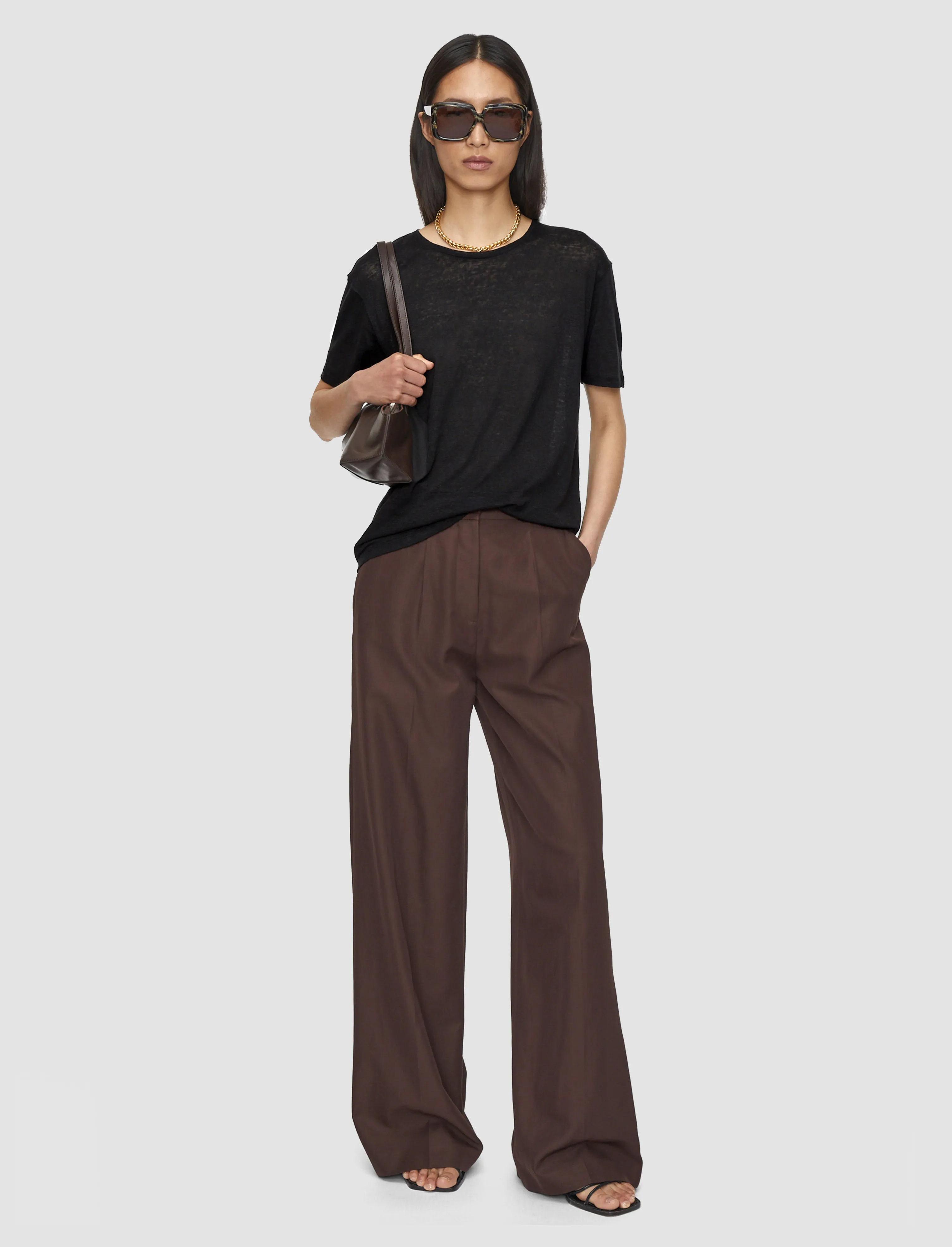 Linen Jersey T-Shirt sold by Joseph product image thumbnail 2