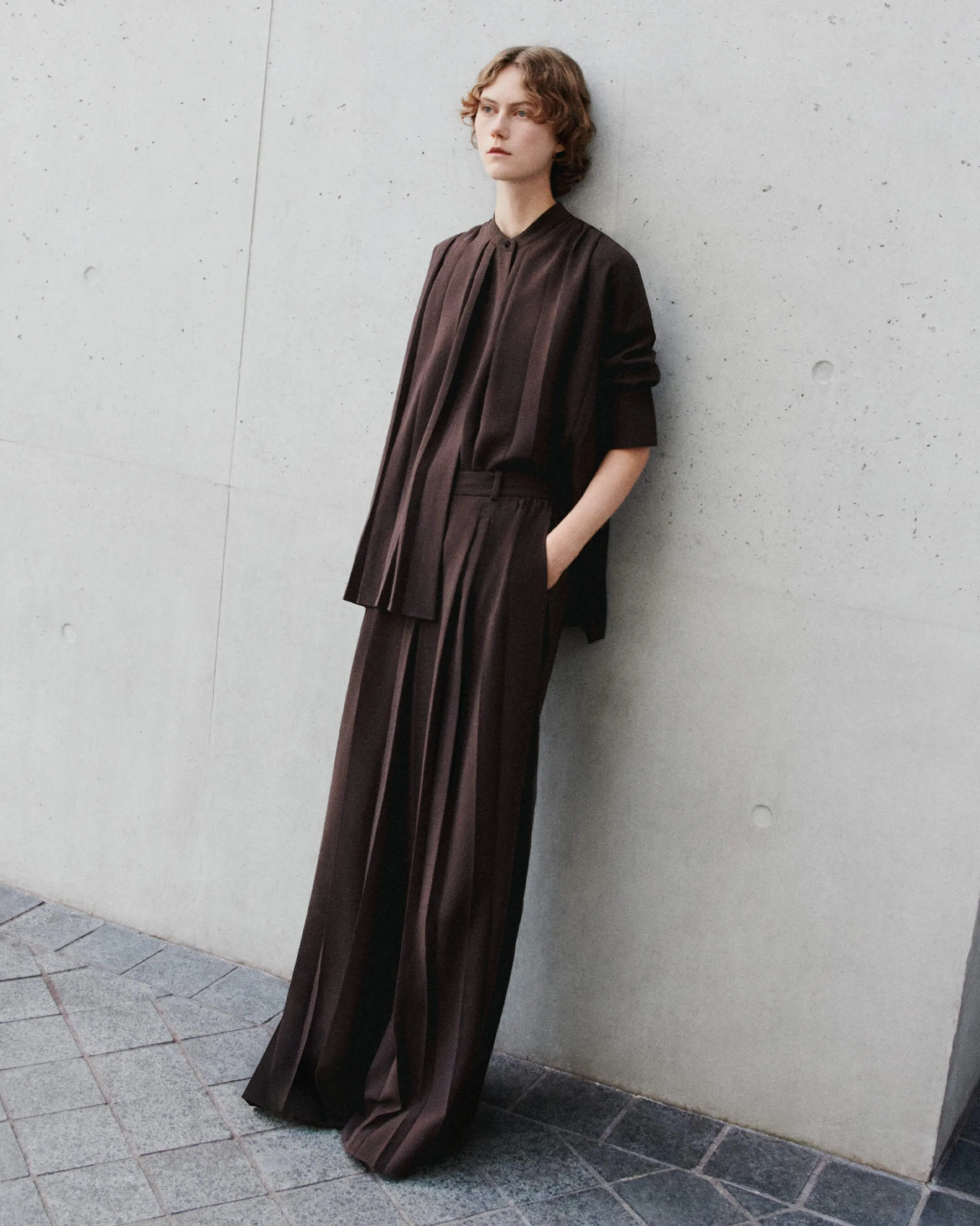 Tibre Airy Plissé Trousers sold by Joseph product image thumbnail 5