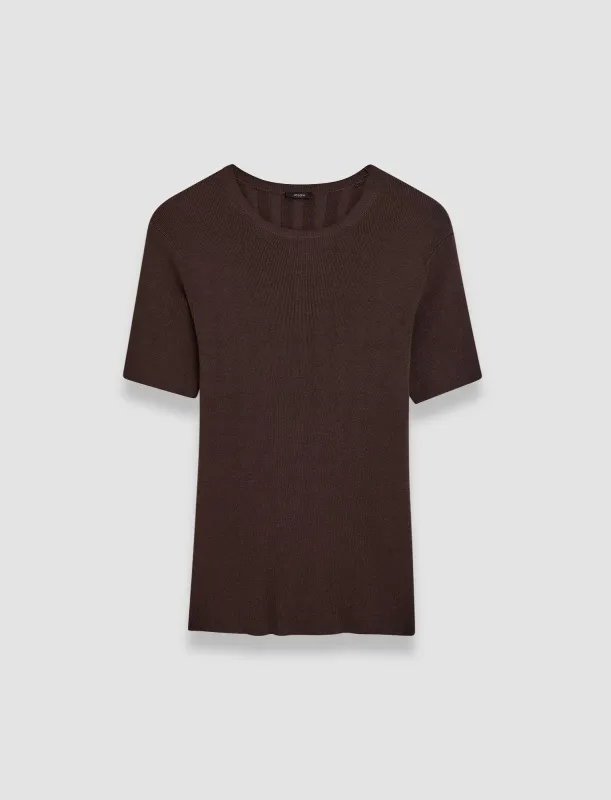 Satiny Rib Knit Top sold by Joseph