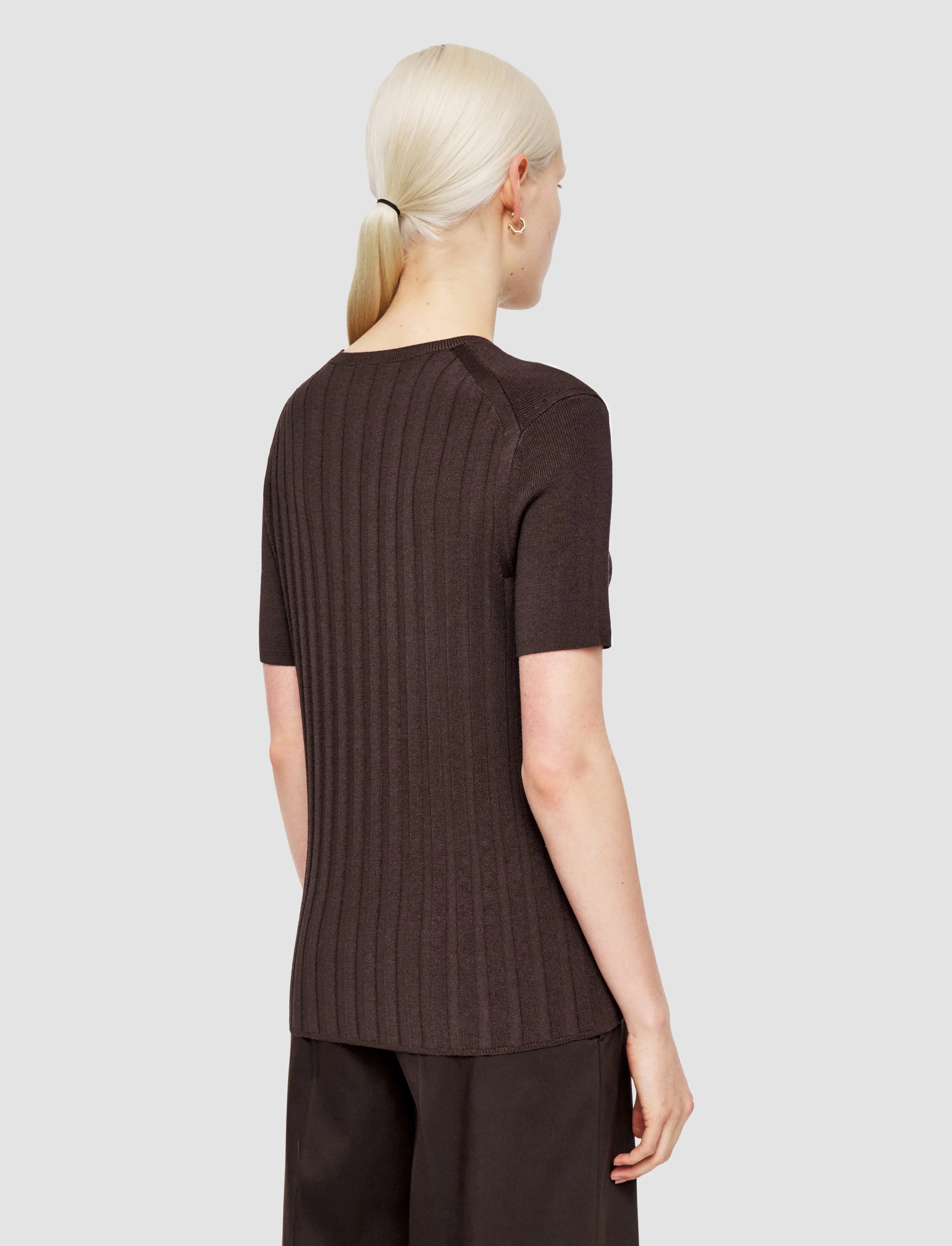 Satiny Rib Knit Top sold by Joseph product image thumbnail 4