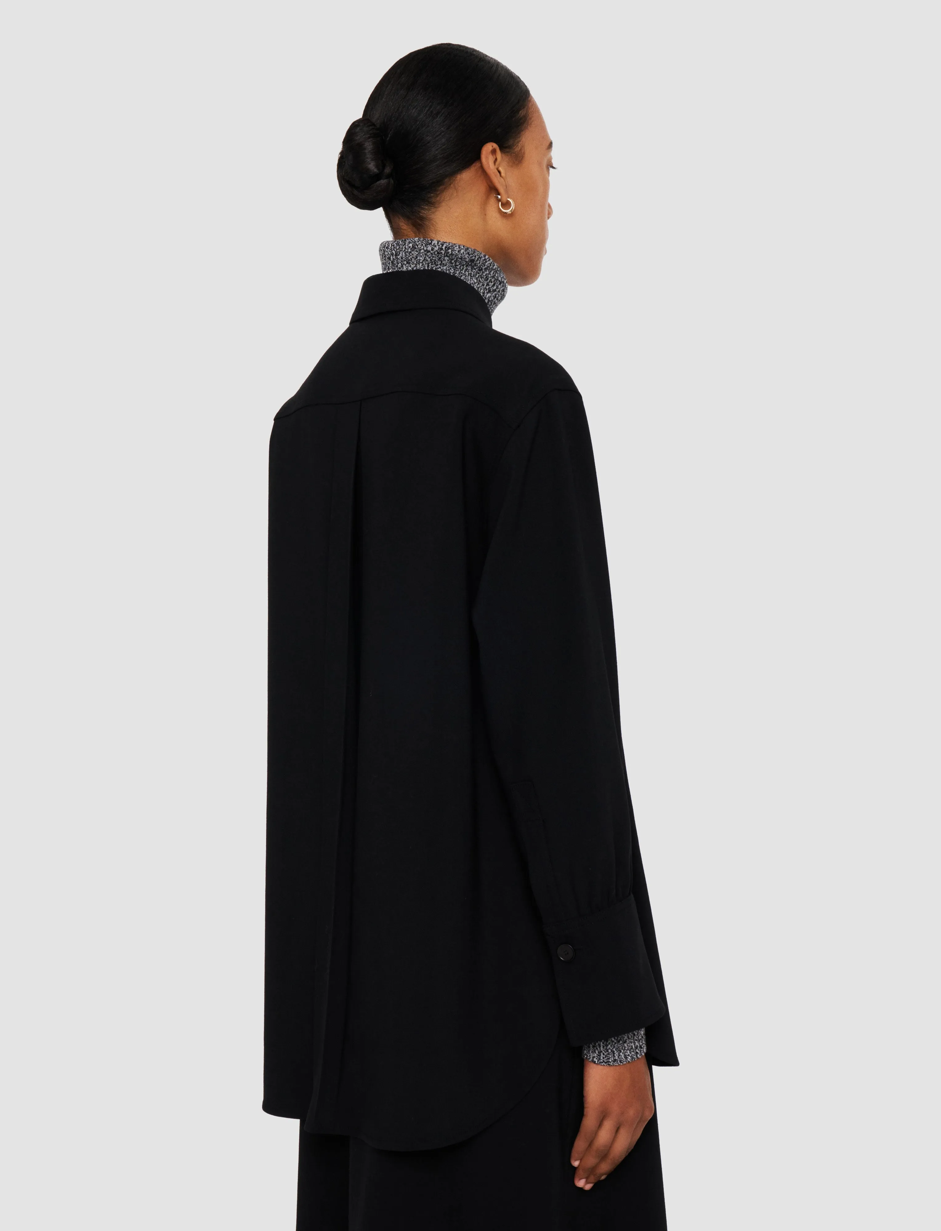 Perle Fluid Twill Wool Shirt sold by Joseph product image thumbnail 4
