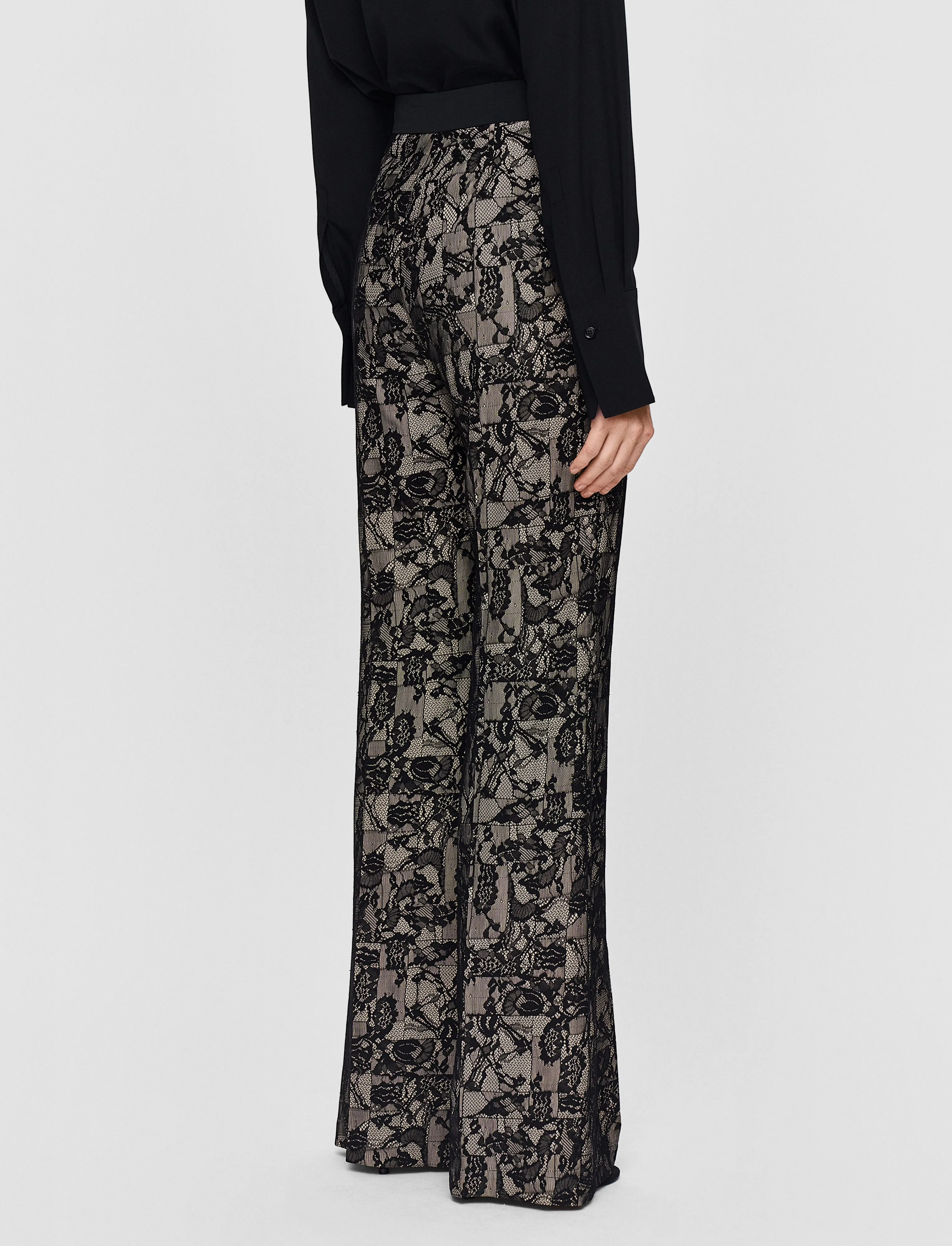 Tokyo Patchwork Lace Trousers sold by Joseph product image thumbnail 3