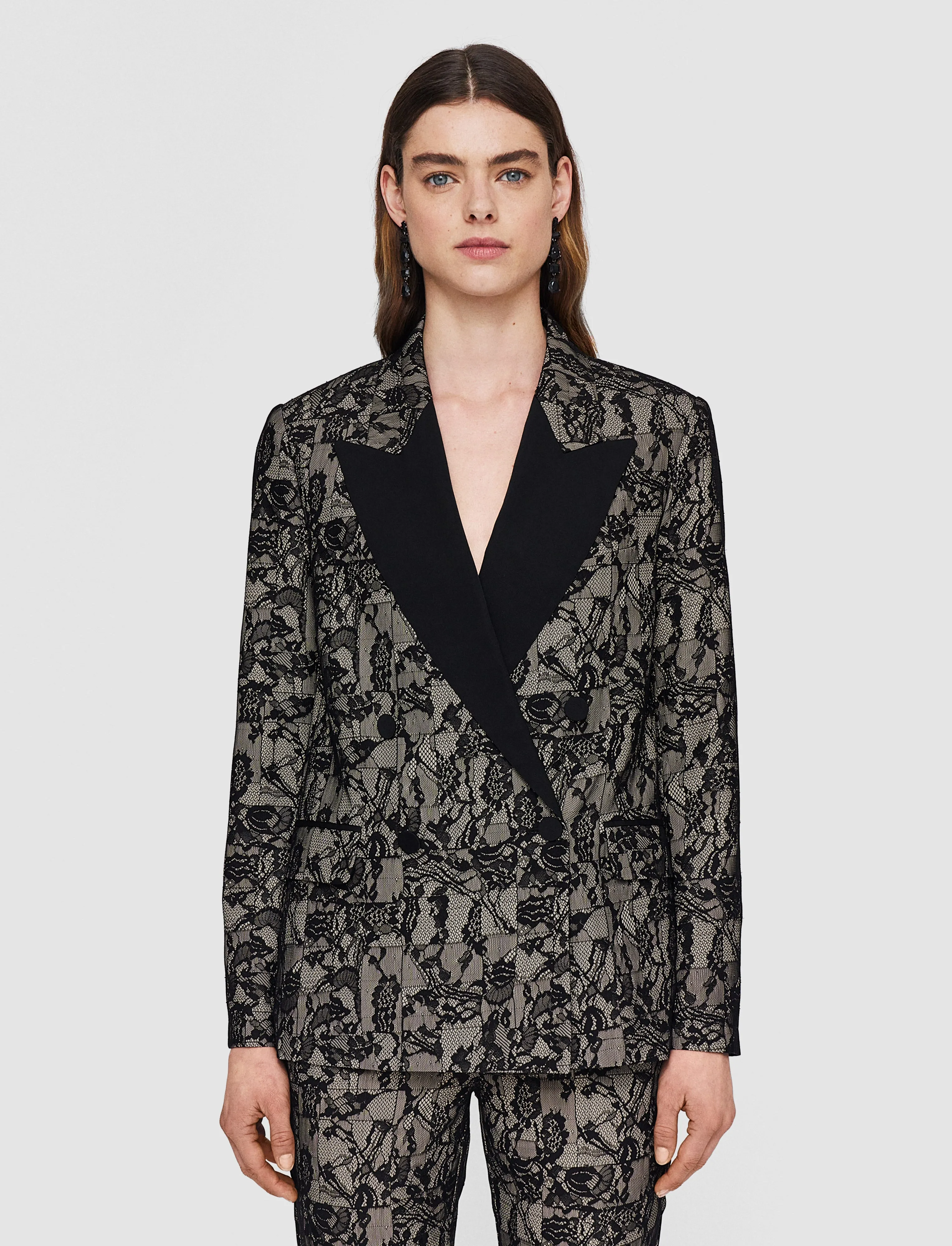 Jaden Patchwork Lace Jacket sold by Joseph product image thumbnail 3