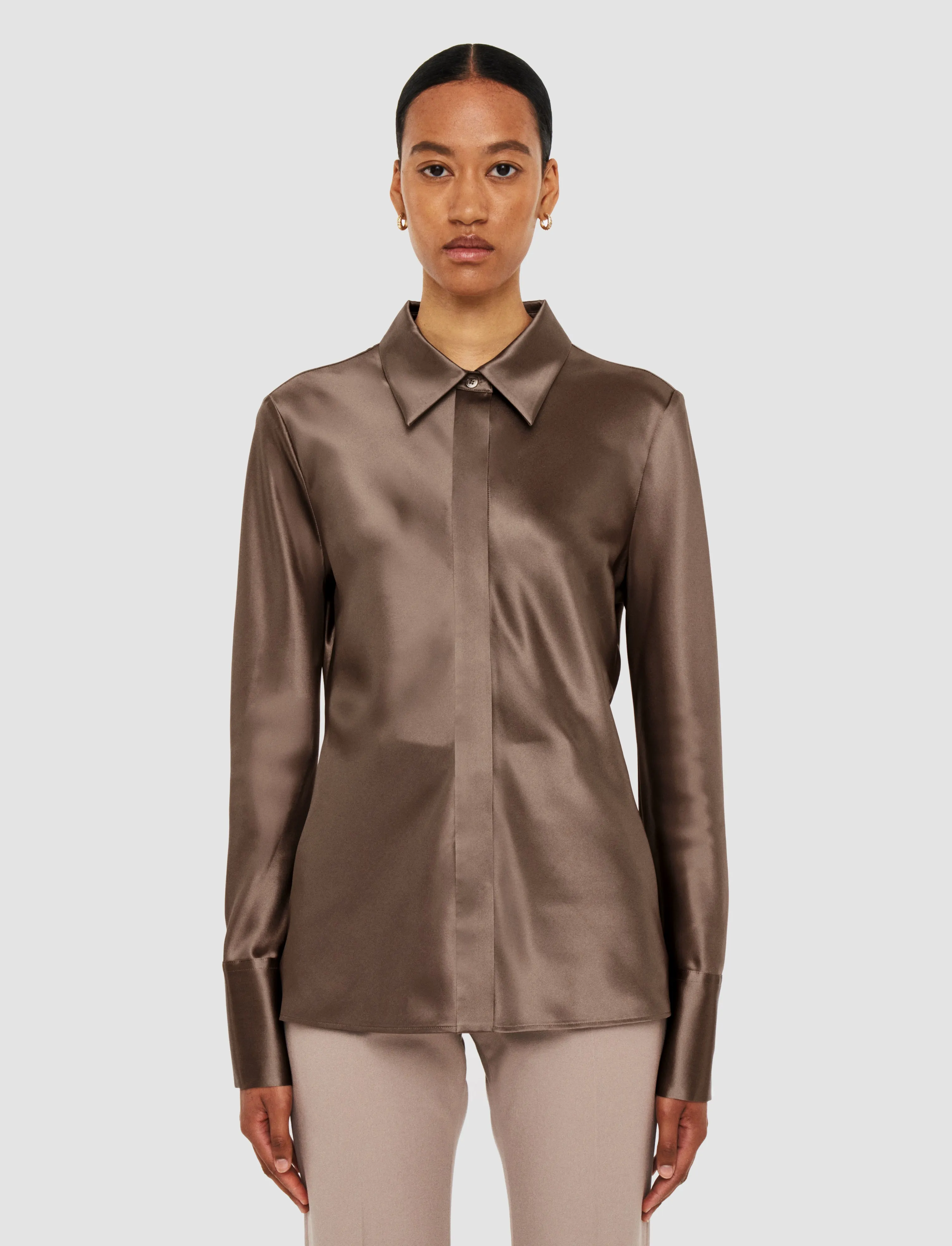 Brunel Silk Satin Blouse sold by Joseph product image thumbnail 3