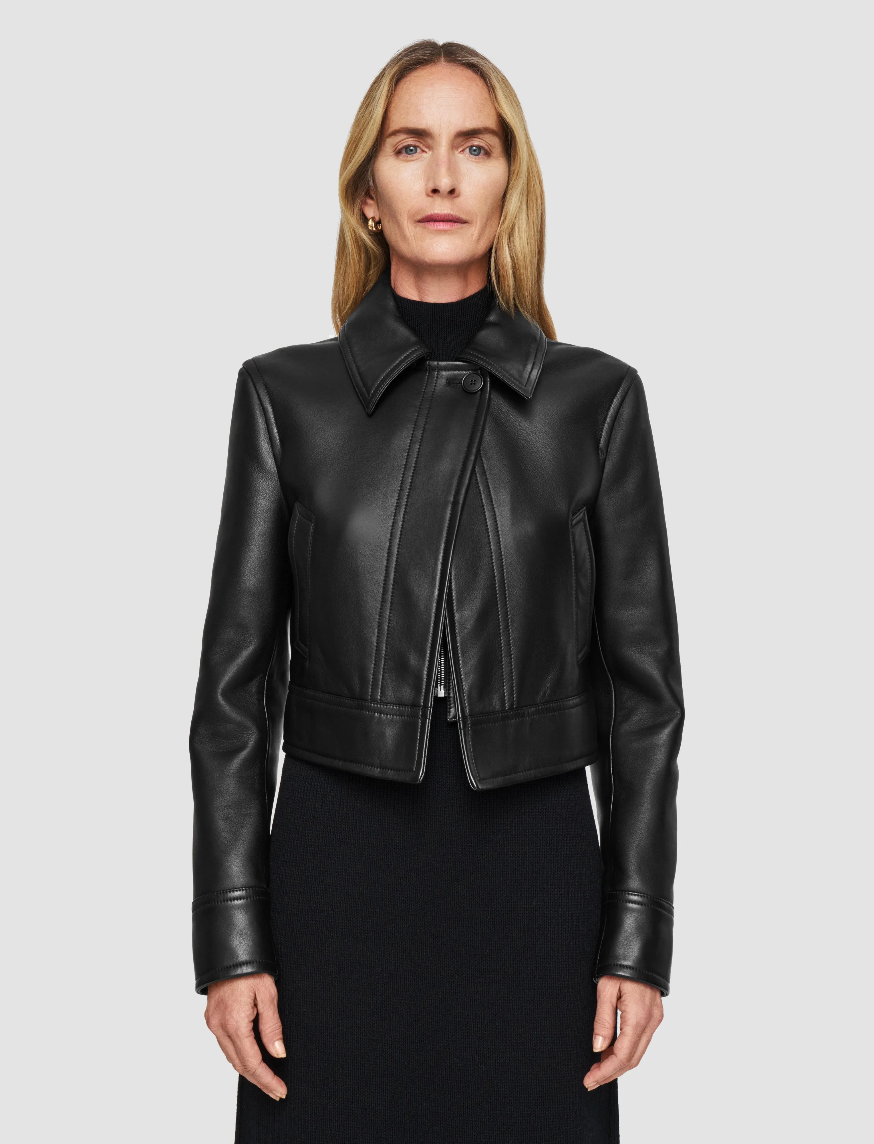 Caron Nappa Leather Jacket sold by Joseph product image thumbnail 3