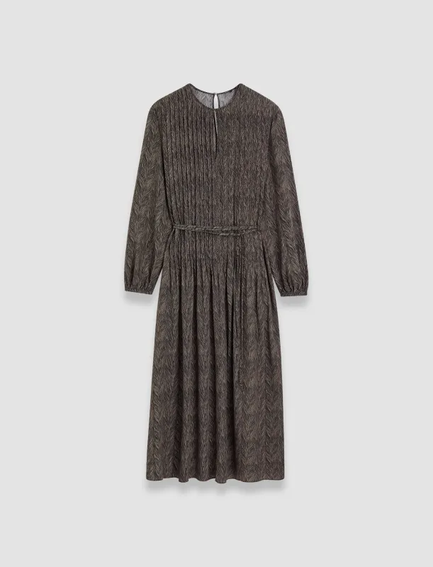 Sibelle Crepe de Chine Print Silk Dress sold by Joseph