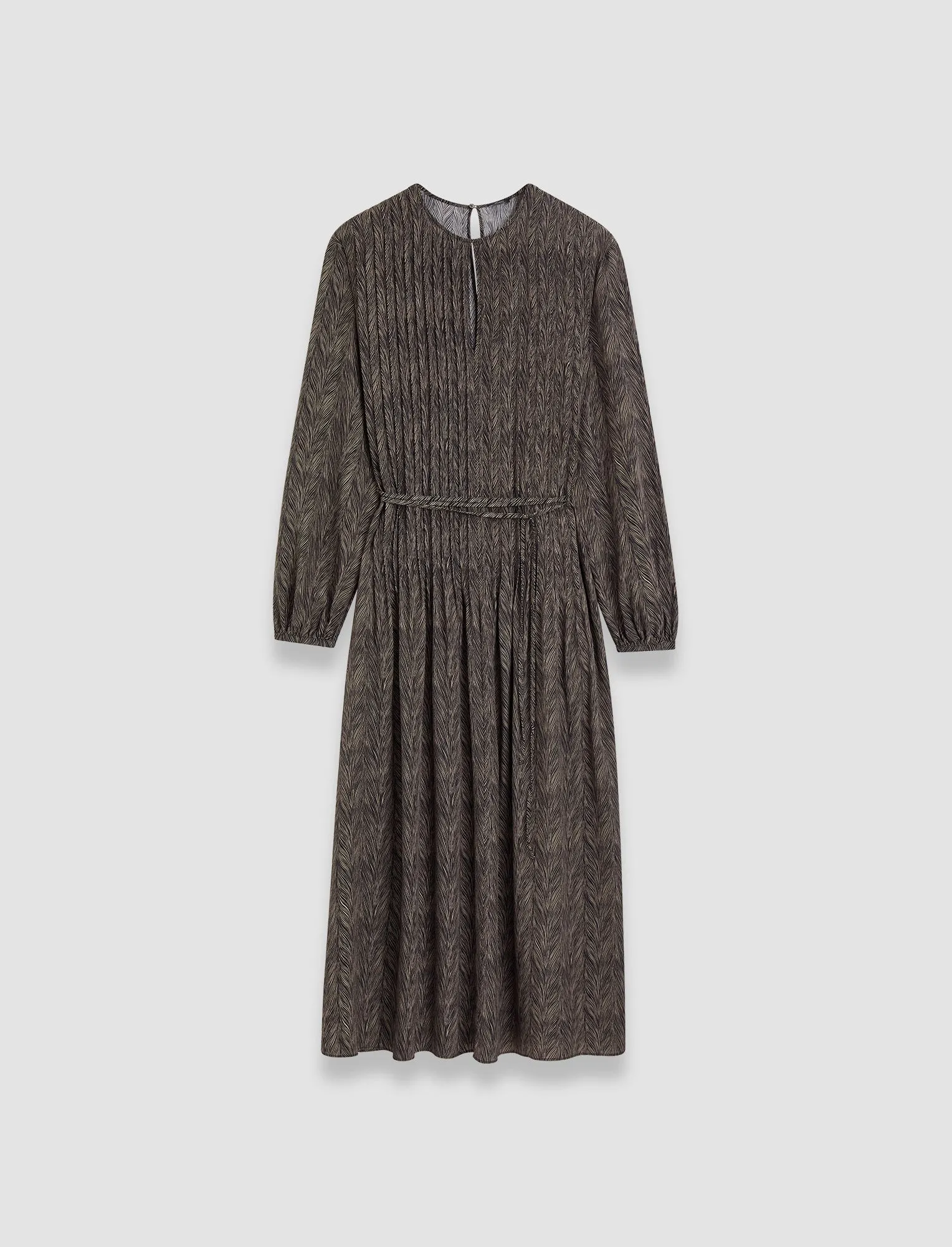 Sibelle Crepe de Chine Print Silk Dress sold by Joseph