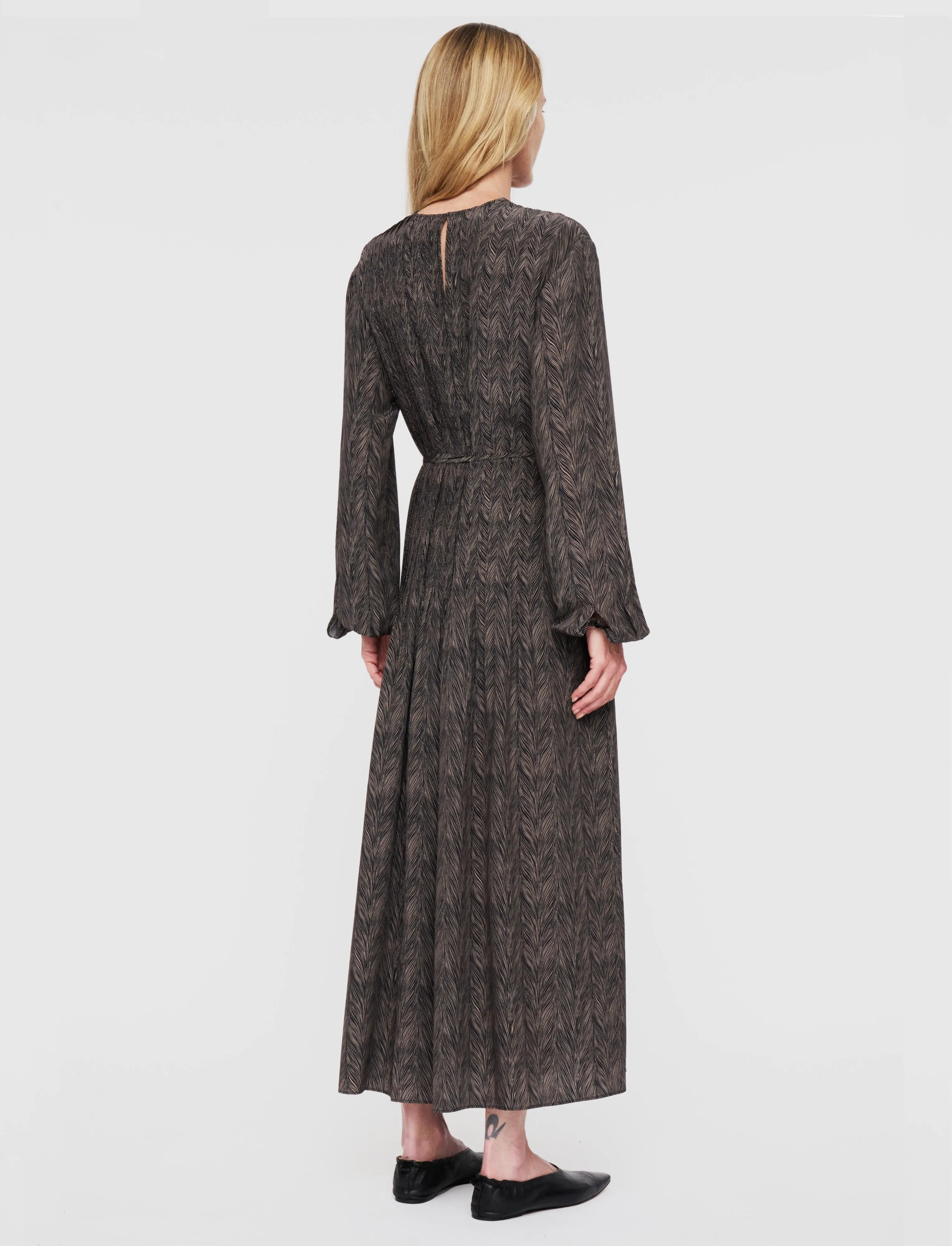 Sibelle Crepe de Chine Print Silk Dress sold by Joseph product image thumbnail 3