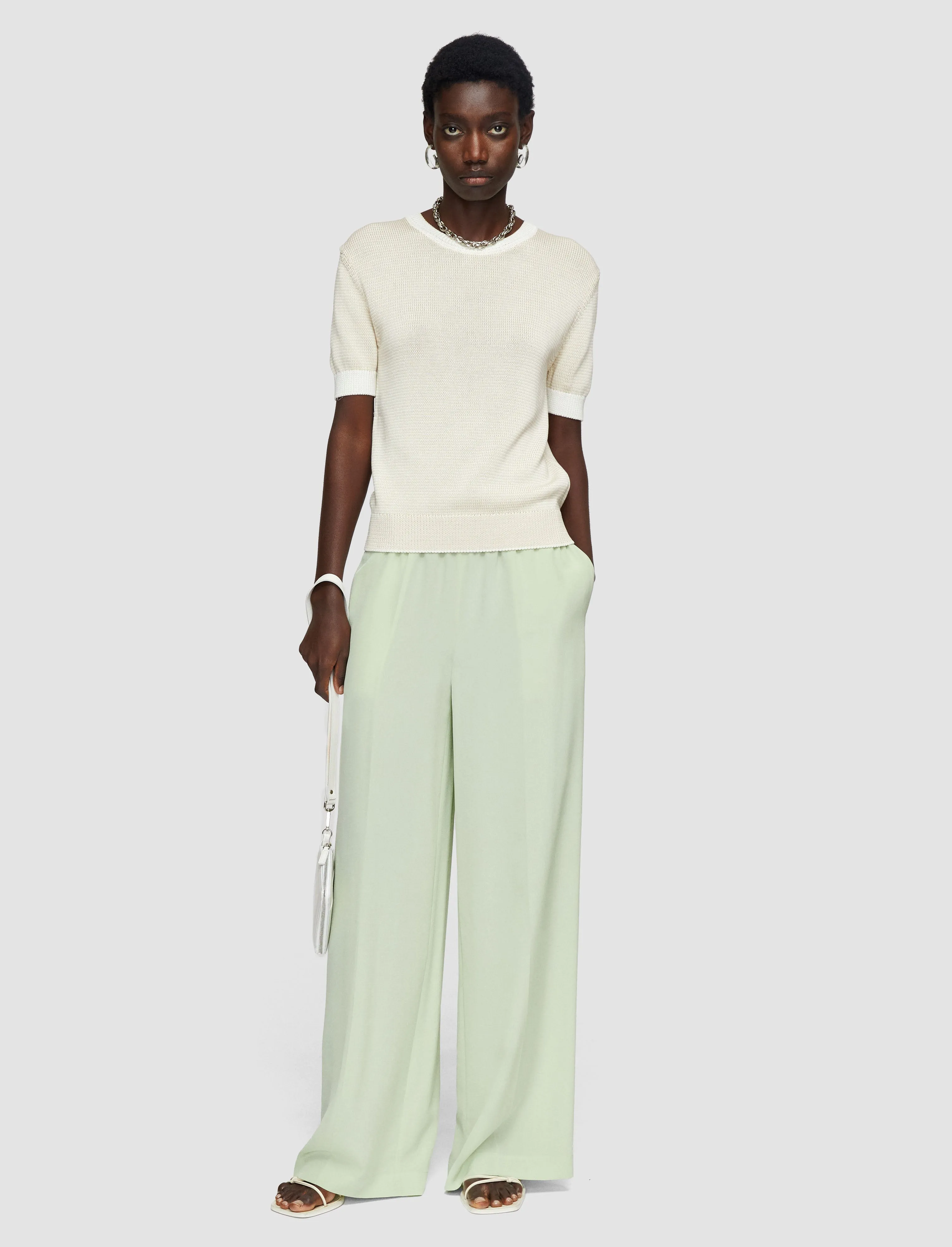 Hulin Crepe de Soie Silk Trousers sold by Joseph product image thumbnail 2