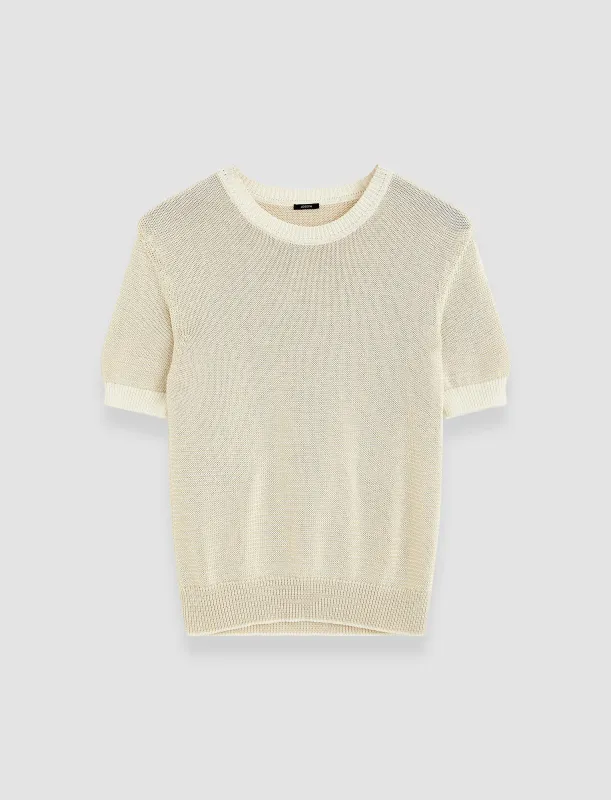 Micro Stripe Knit Top made by Joseph