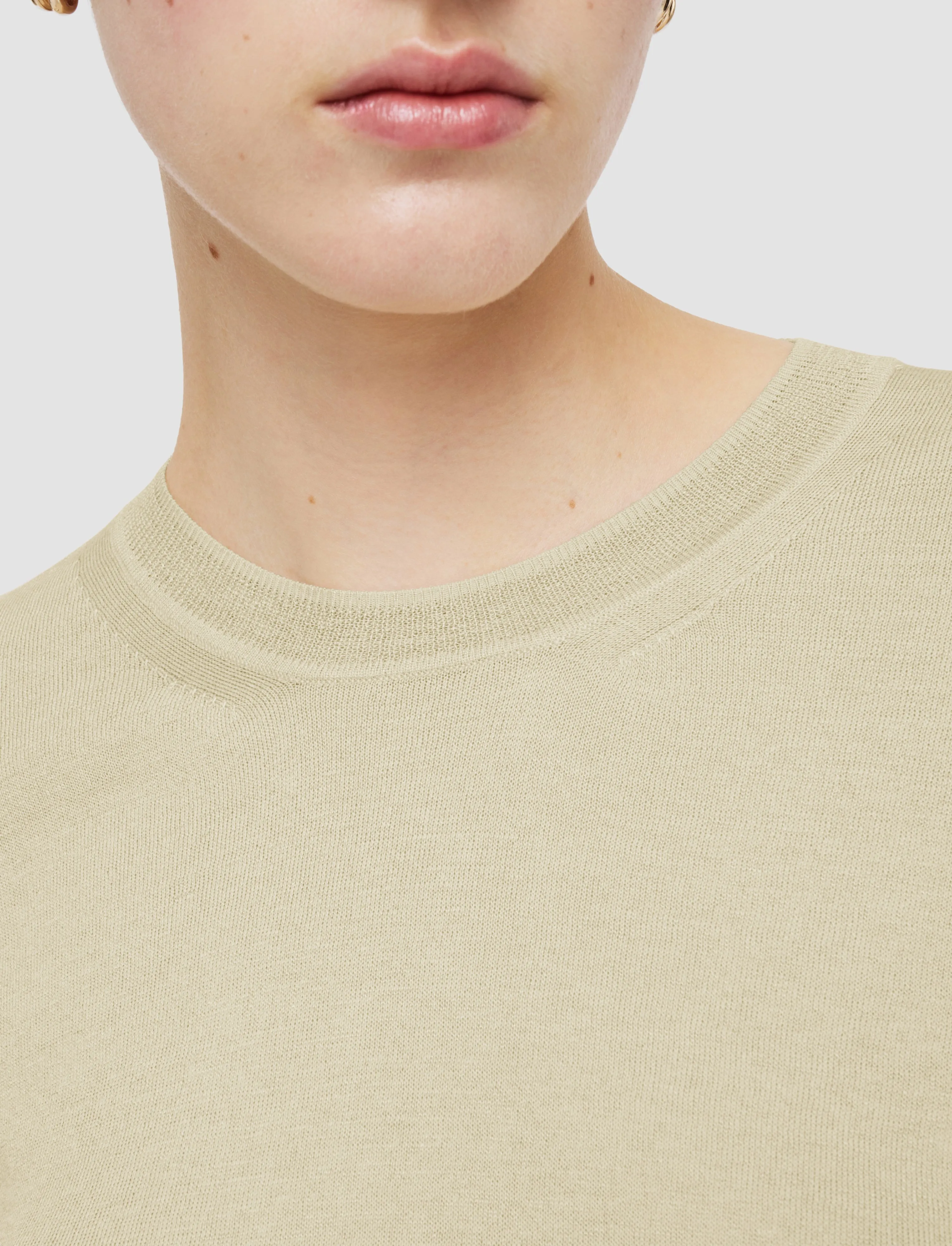 Superfine Cotton Silk Round Neck Jumper sold by Joseph product image thumbnail 5