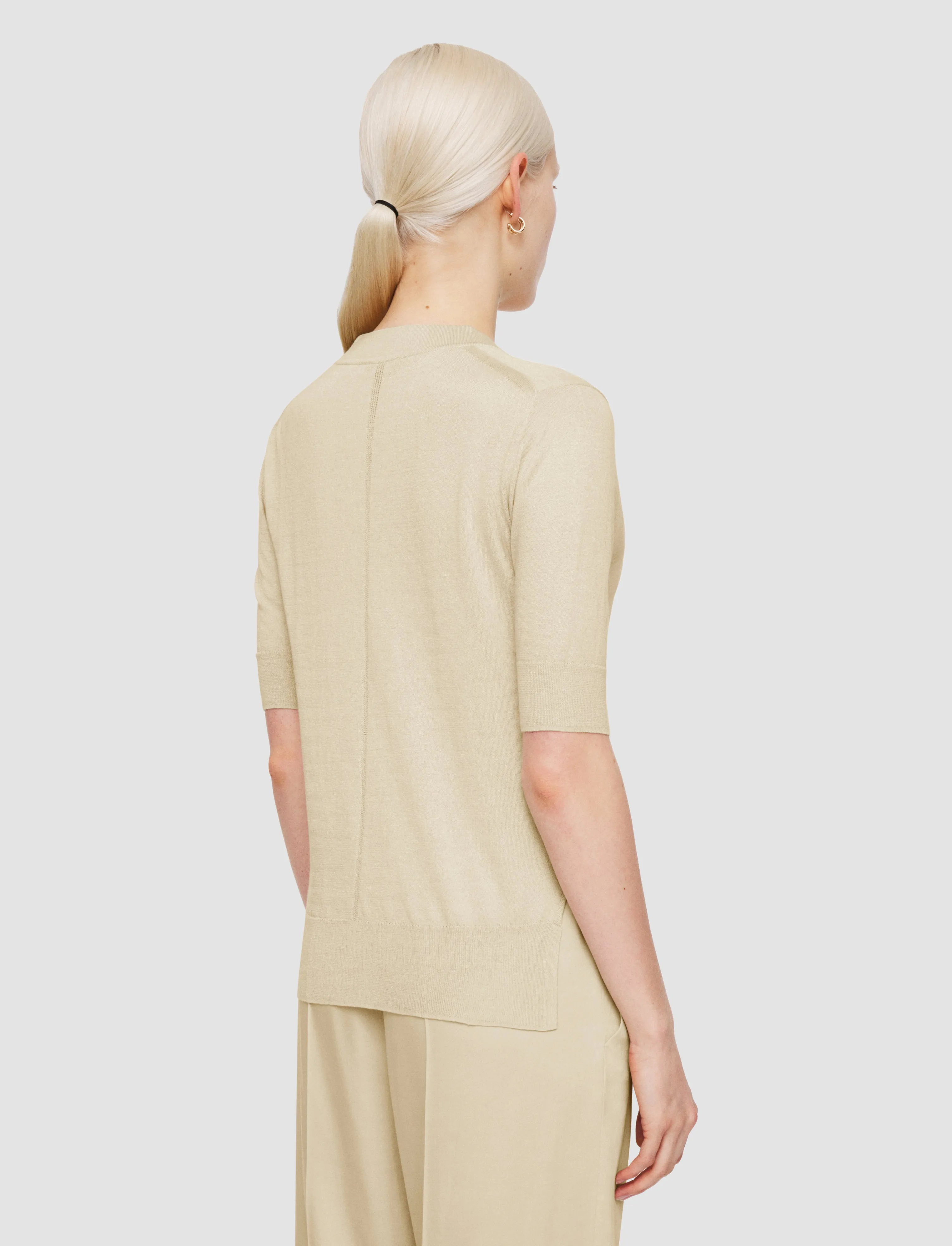 Superfine Cotton Silk Cardigan sold by Joseph product image thumbnail 4