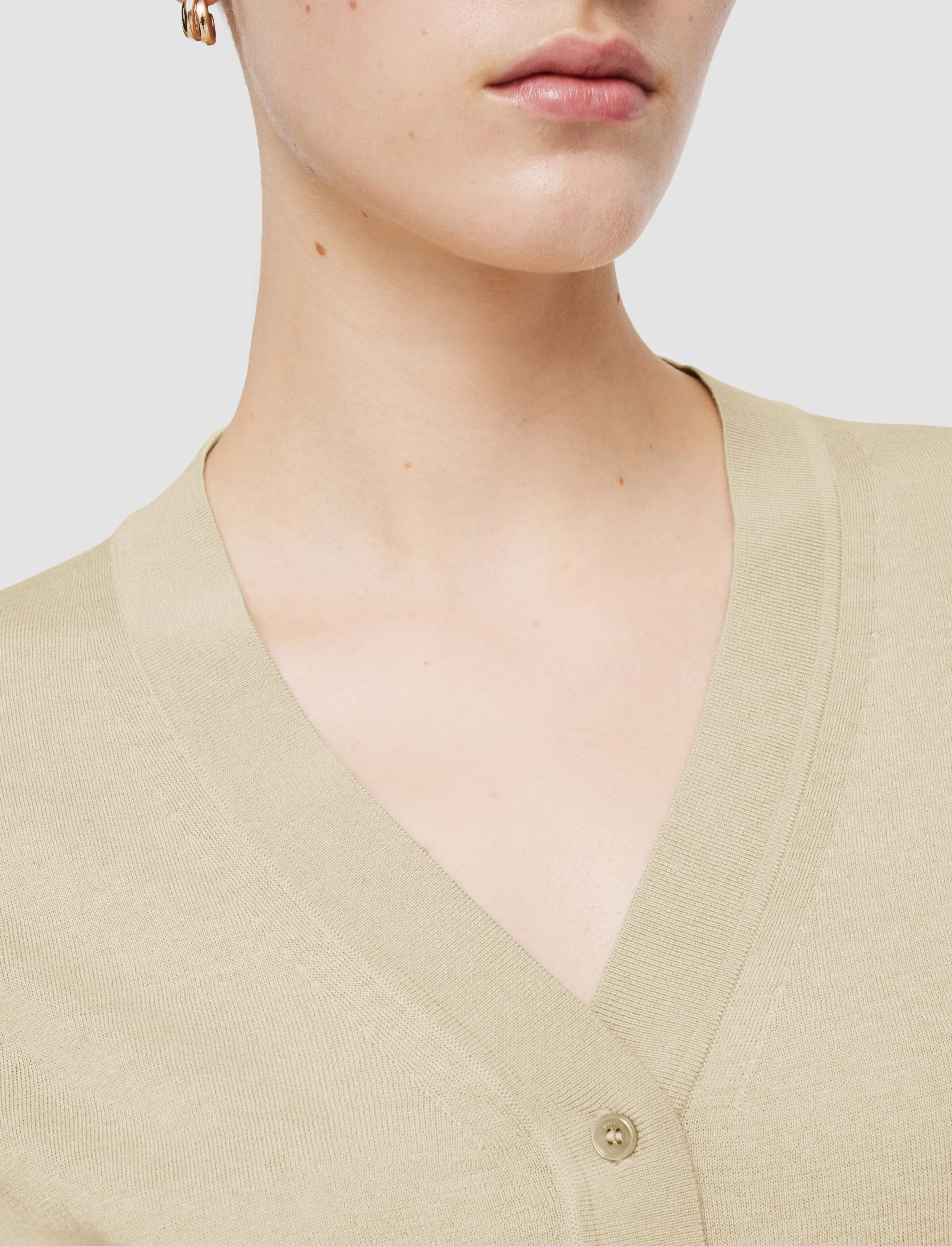 Superfine Cotton Silk Cardigan sold by Joseph product image thumbnail 5