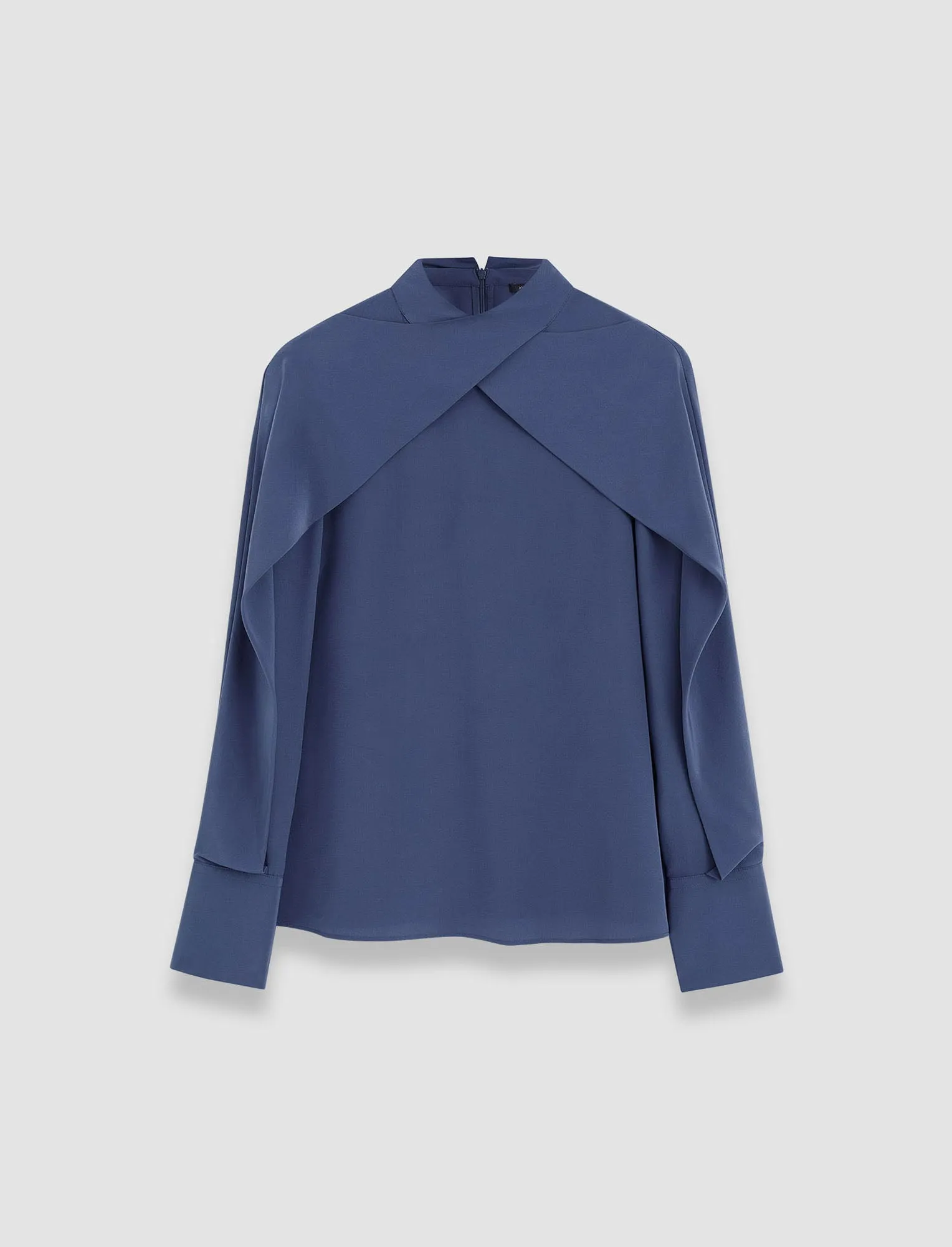 Bailie Silk Crepe de Chine Blouse sold by Joseph
