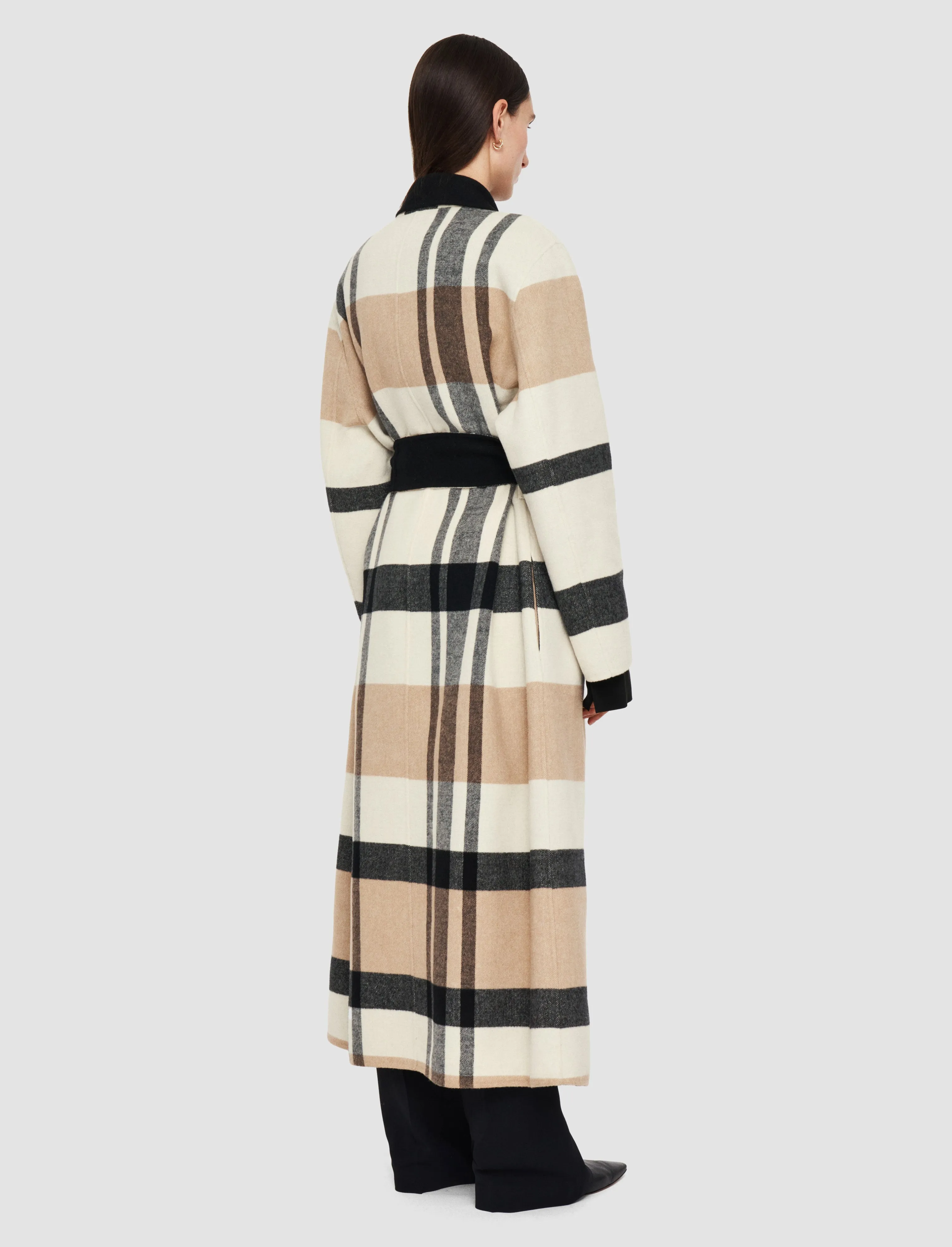 Merton Reversible Check Wool Coat sold by Joseph product image thumbnail 3