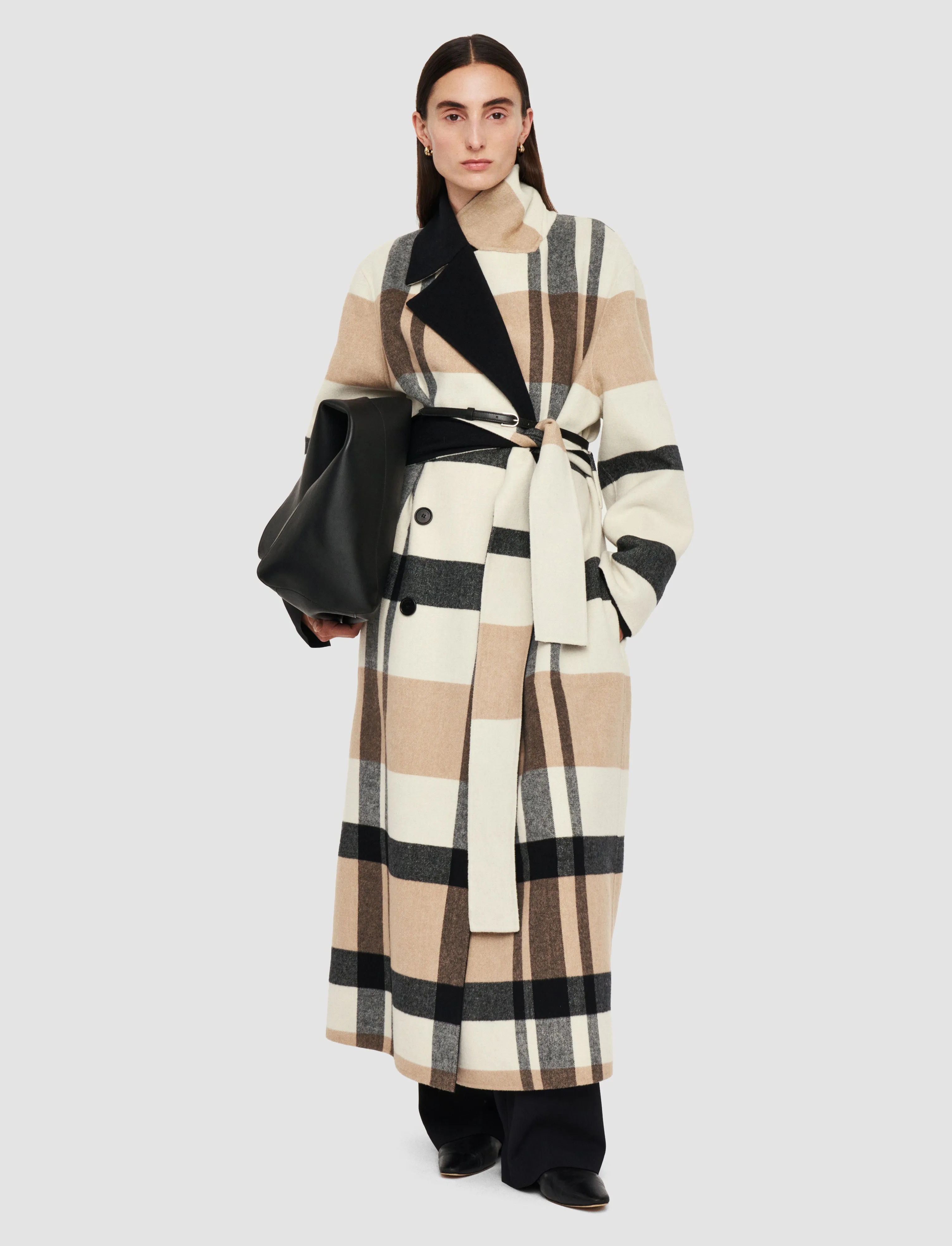 Merton Reversible Check Wool Coat sold by Joseph product image thumbnail 2