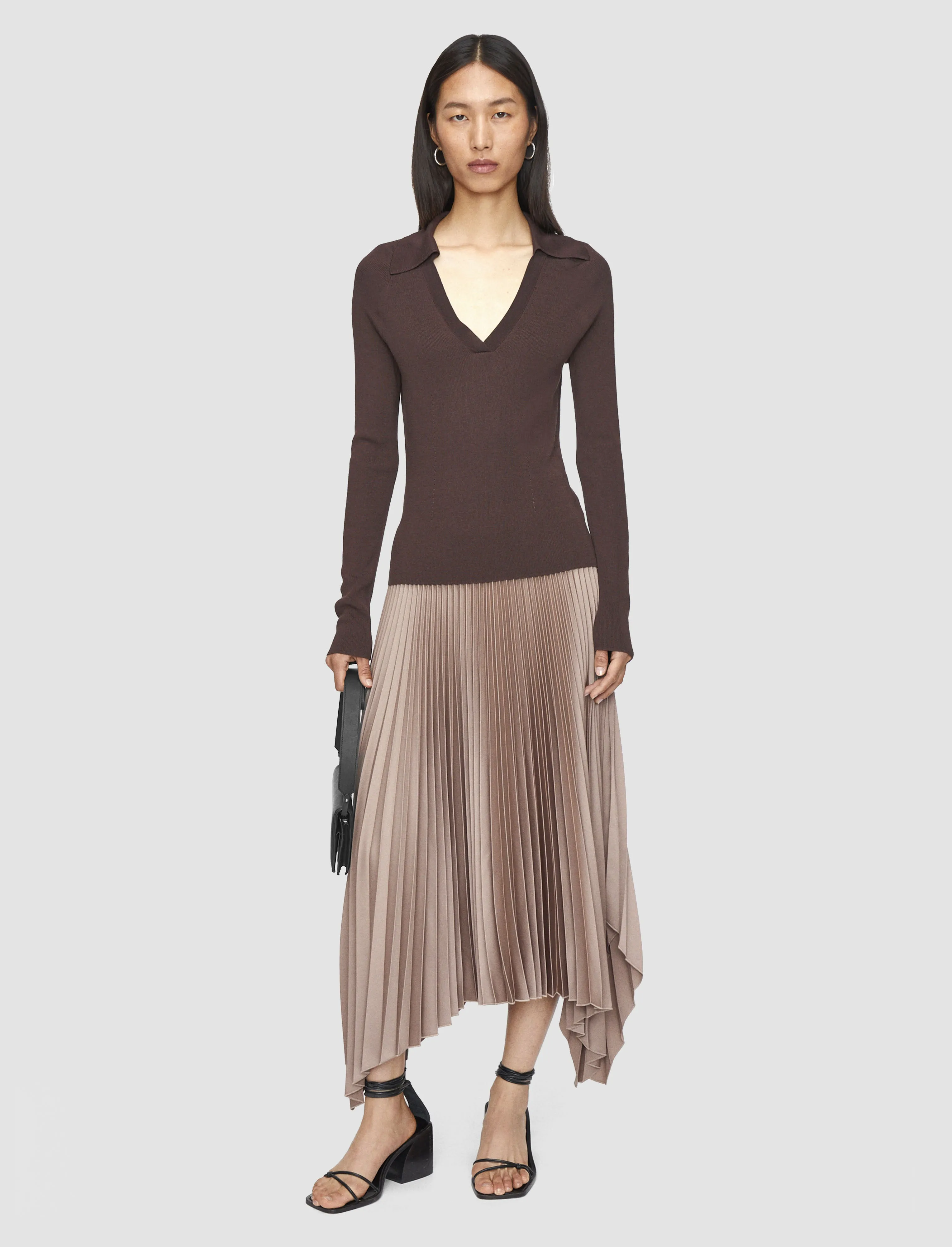 Ade Knit Weave Plissé Skirt sold by Joseph product image thumbnail 2
