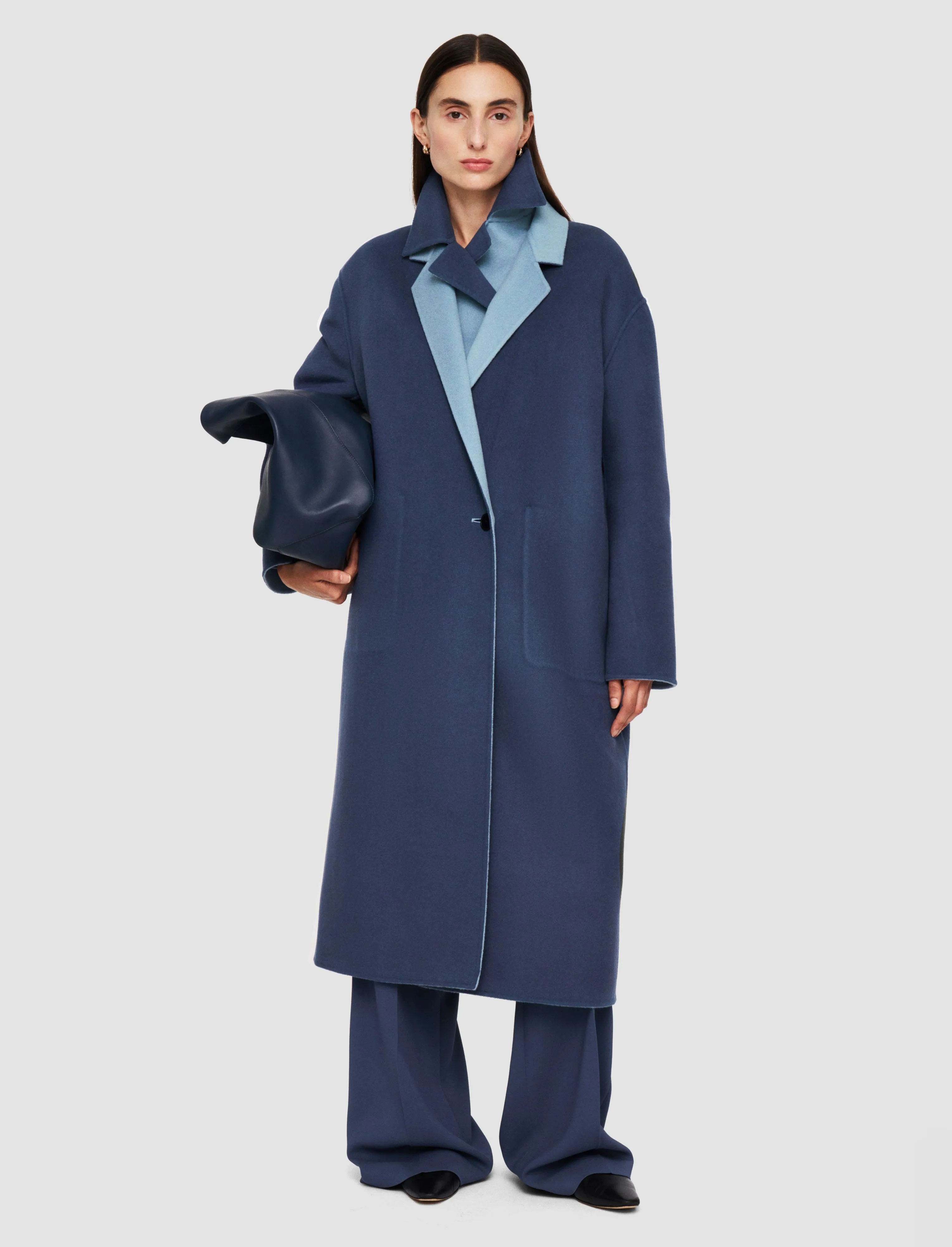 Edmond Reversible Double Face Cashmere Coat sold by Joseph product image thumbnail 2