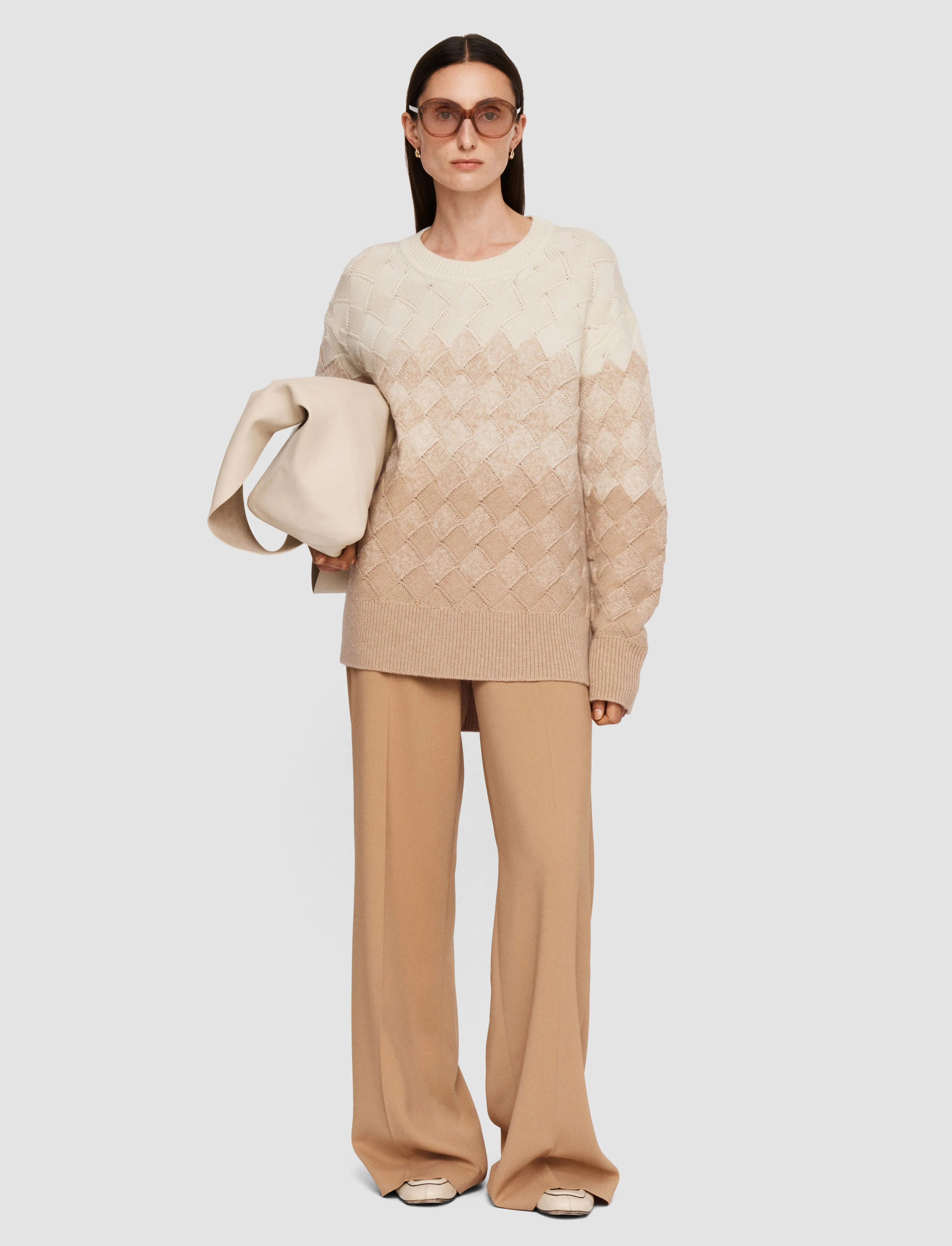 Weave Knit Round Neck Jumper sold by Joseph product image thumbnail 2