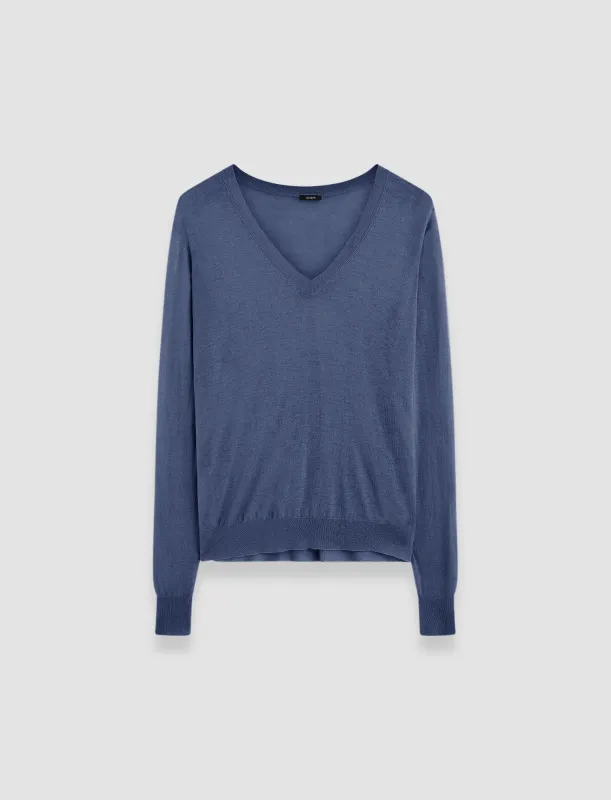 Cashair V Neck Jumper sold by Joseph