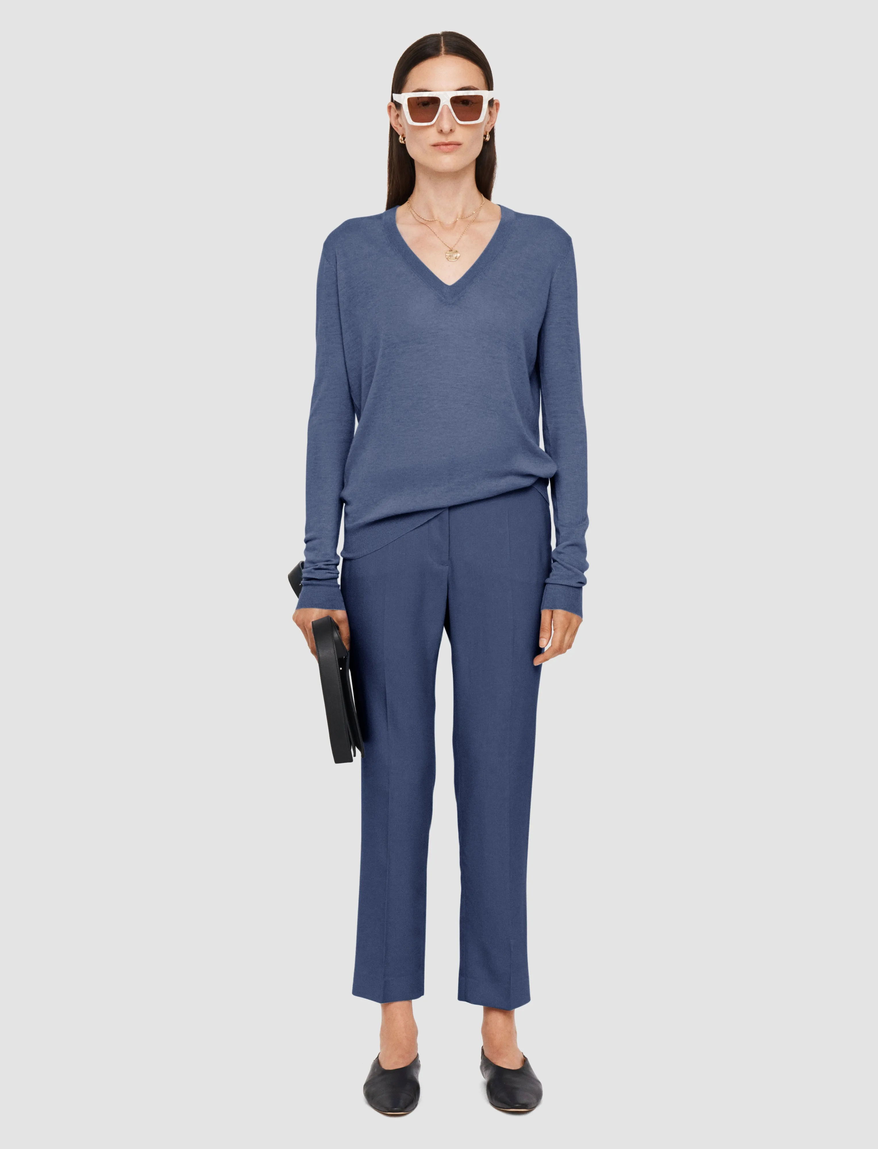 Cashair V Neck Jumper sold by Joseph product image thumbnail 2