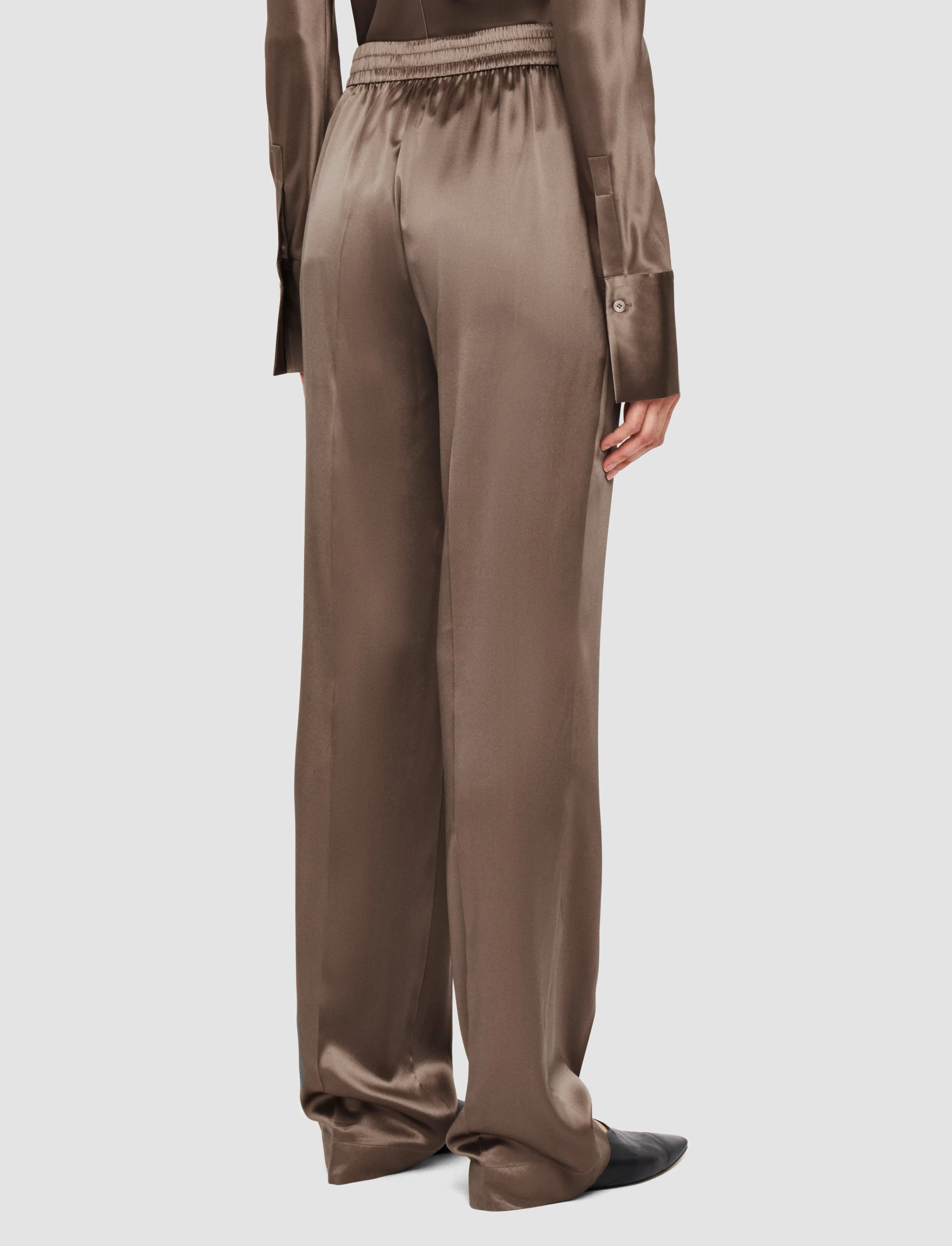 Tova Silk Satin Trousers sold by Joseph product image thumbnail 3