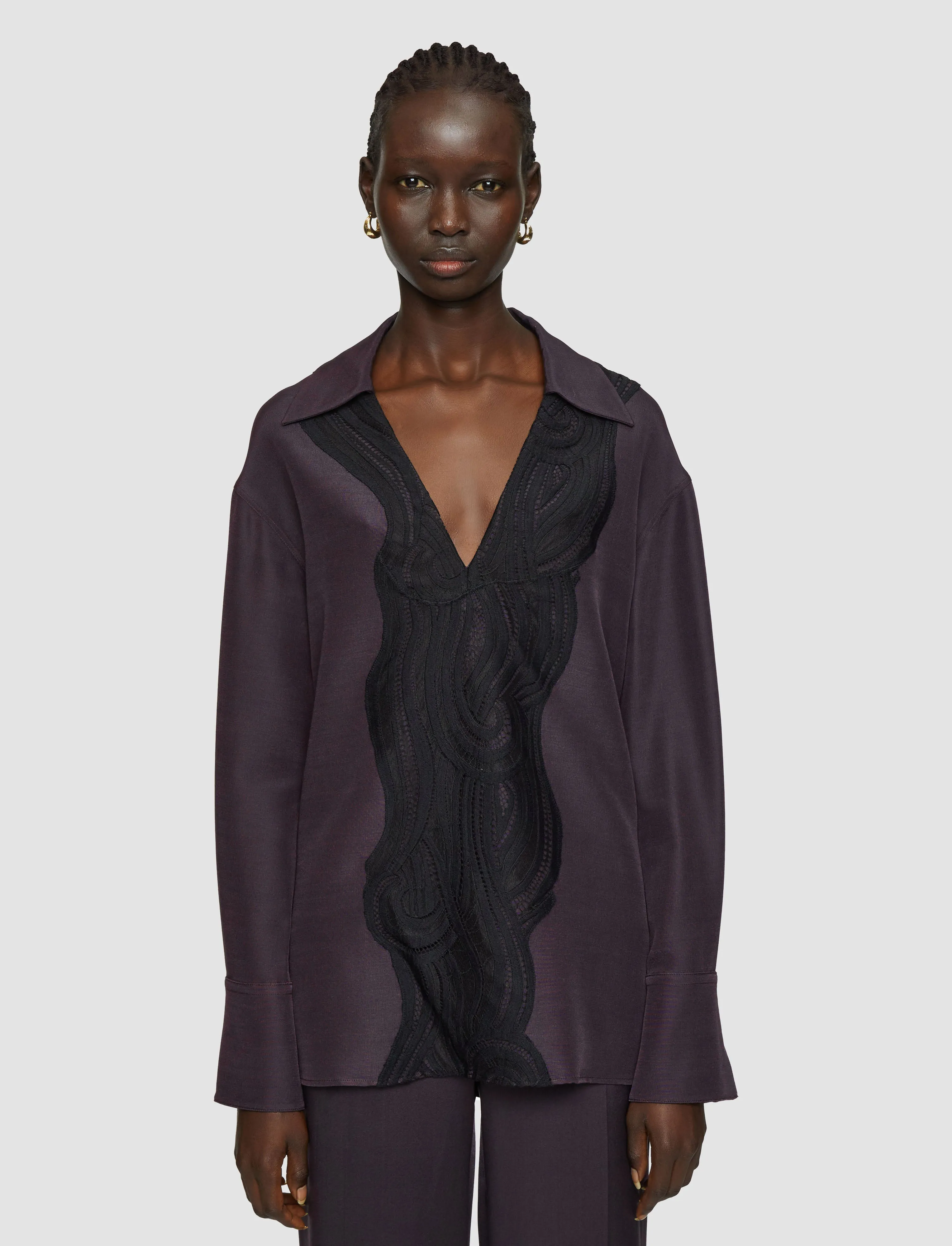 Madrid Evening Silk Blend Lace Blouse sold by Joseph product image thumbnail 3