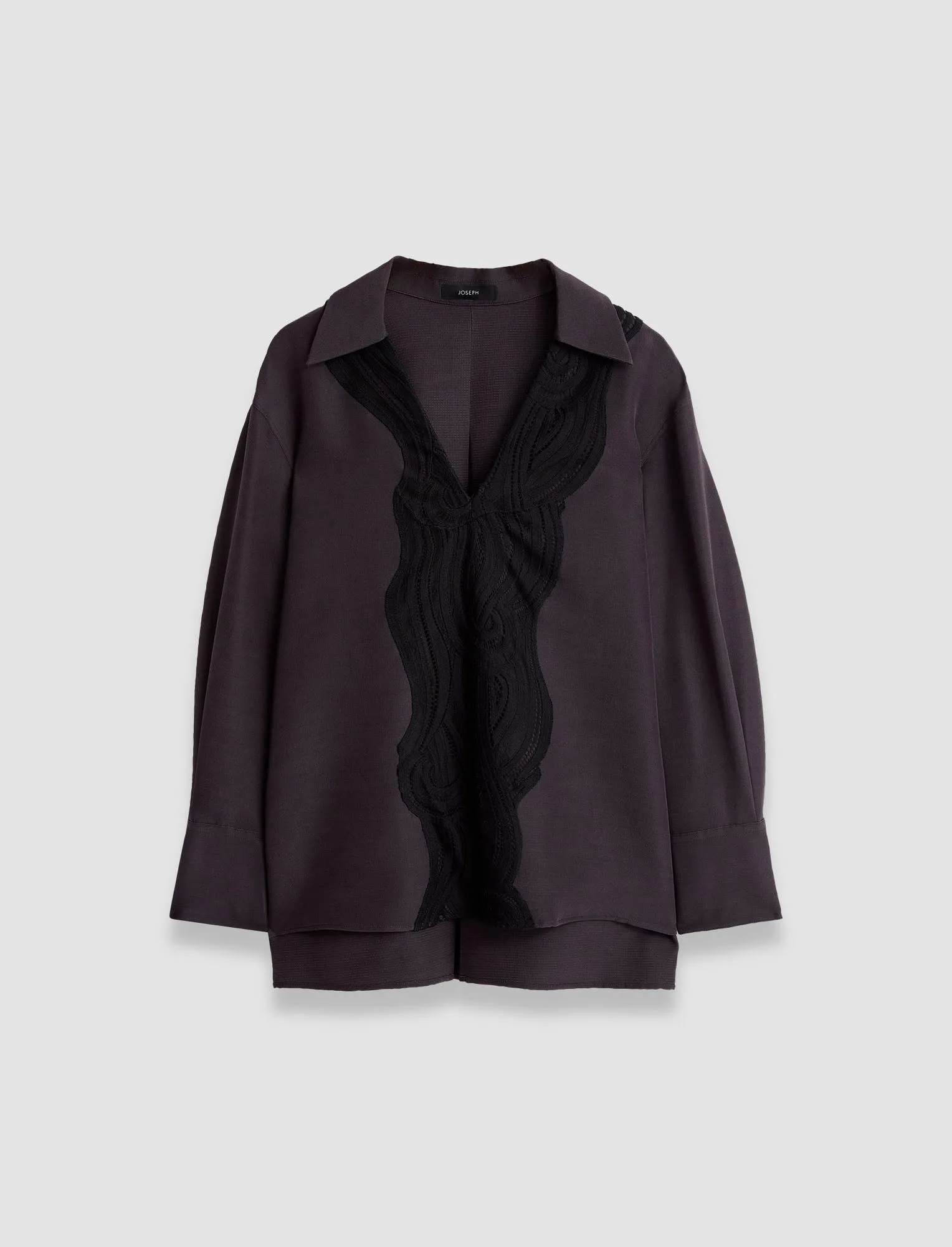 Madrid Evening Silk Blend Lace Blouse sold by Joseph