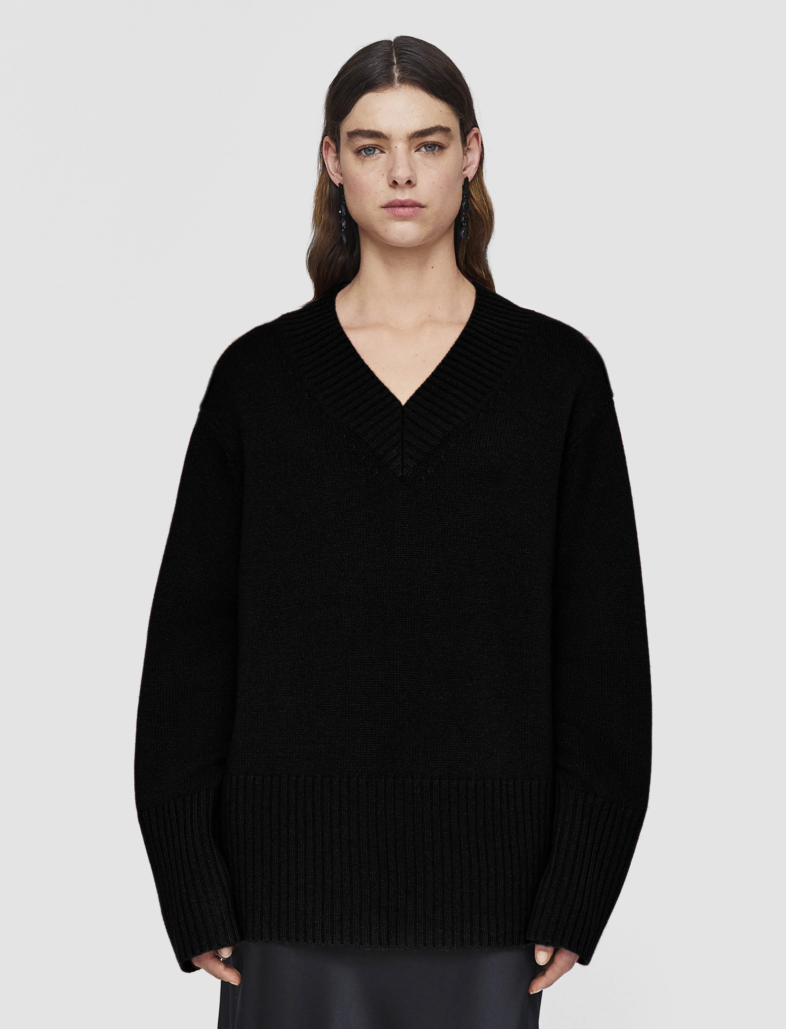 Luxe Cashmere V Neck Jumper sold by Joseph product image thumbnail 3