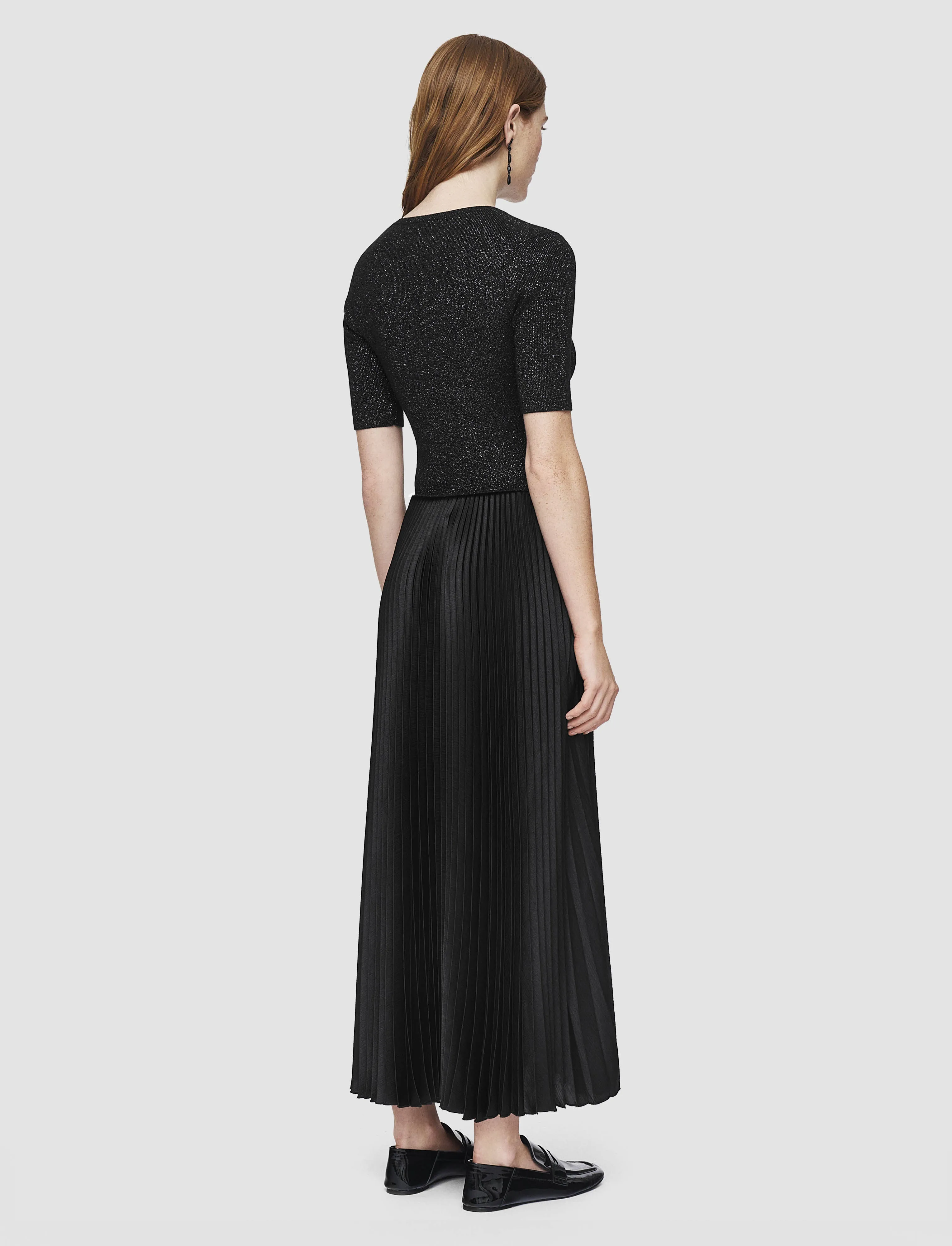 Domat Pleated Lurex Dress sold by Joseph product image thumbnail 3
