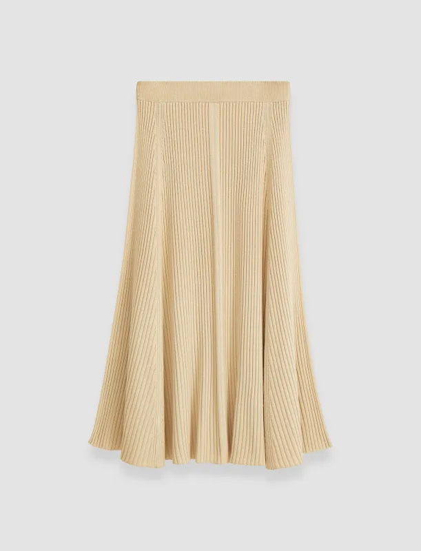 Merino Silk Rib Skirt sold by Joseph