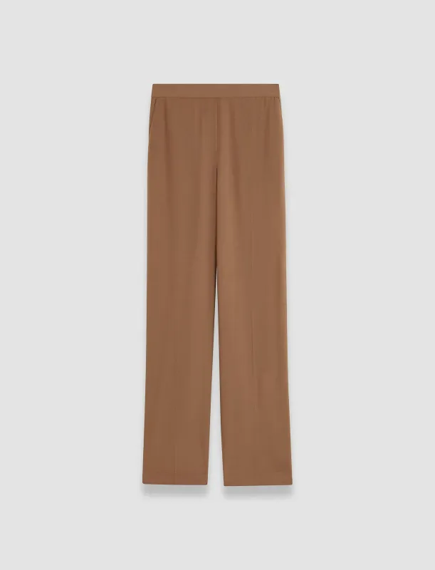 Silk Crepe de Chine Tova Trousers sold by Joseph