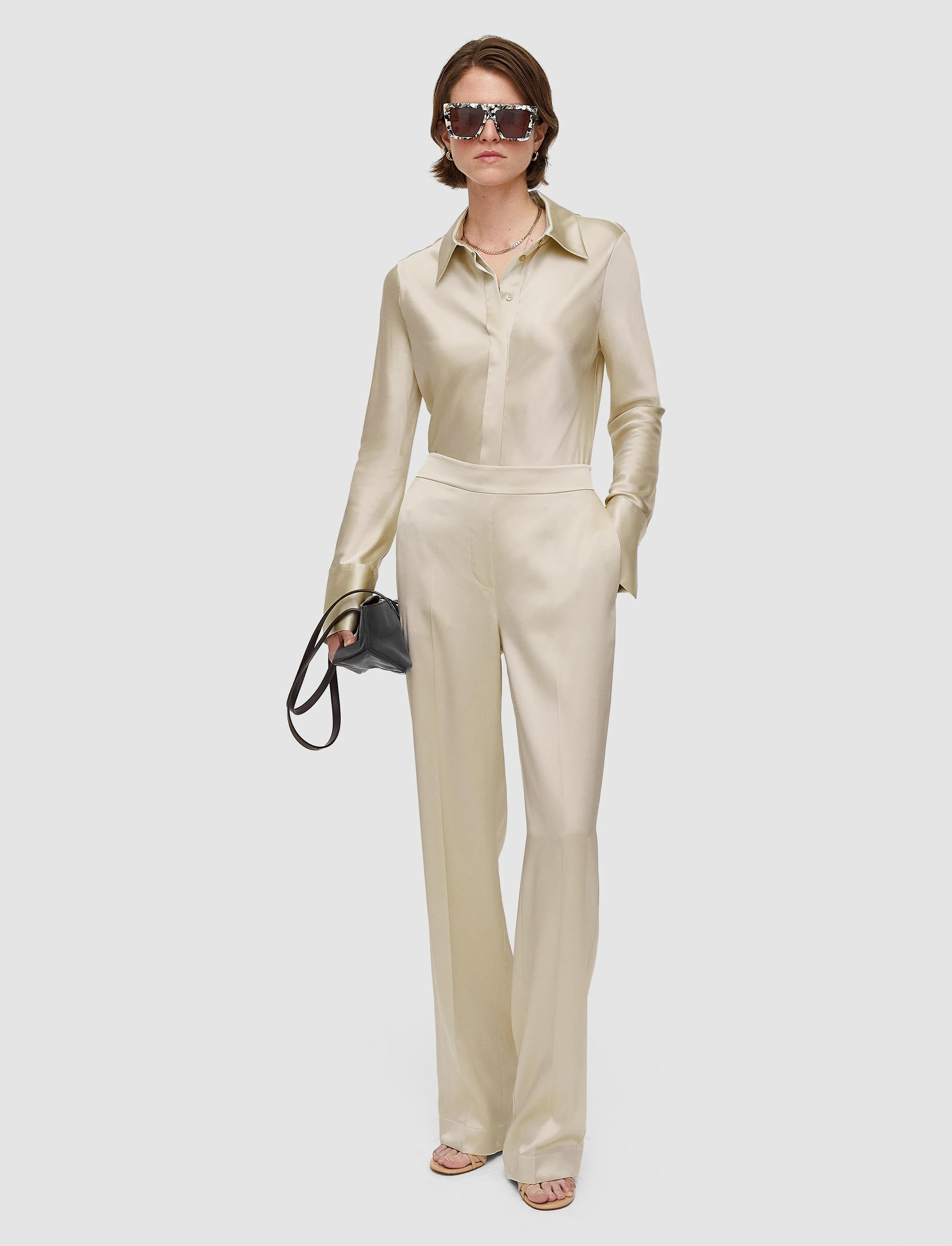 Tova Silk Satin Trousers sold by Joseph product image thumbnail 2