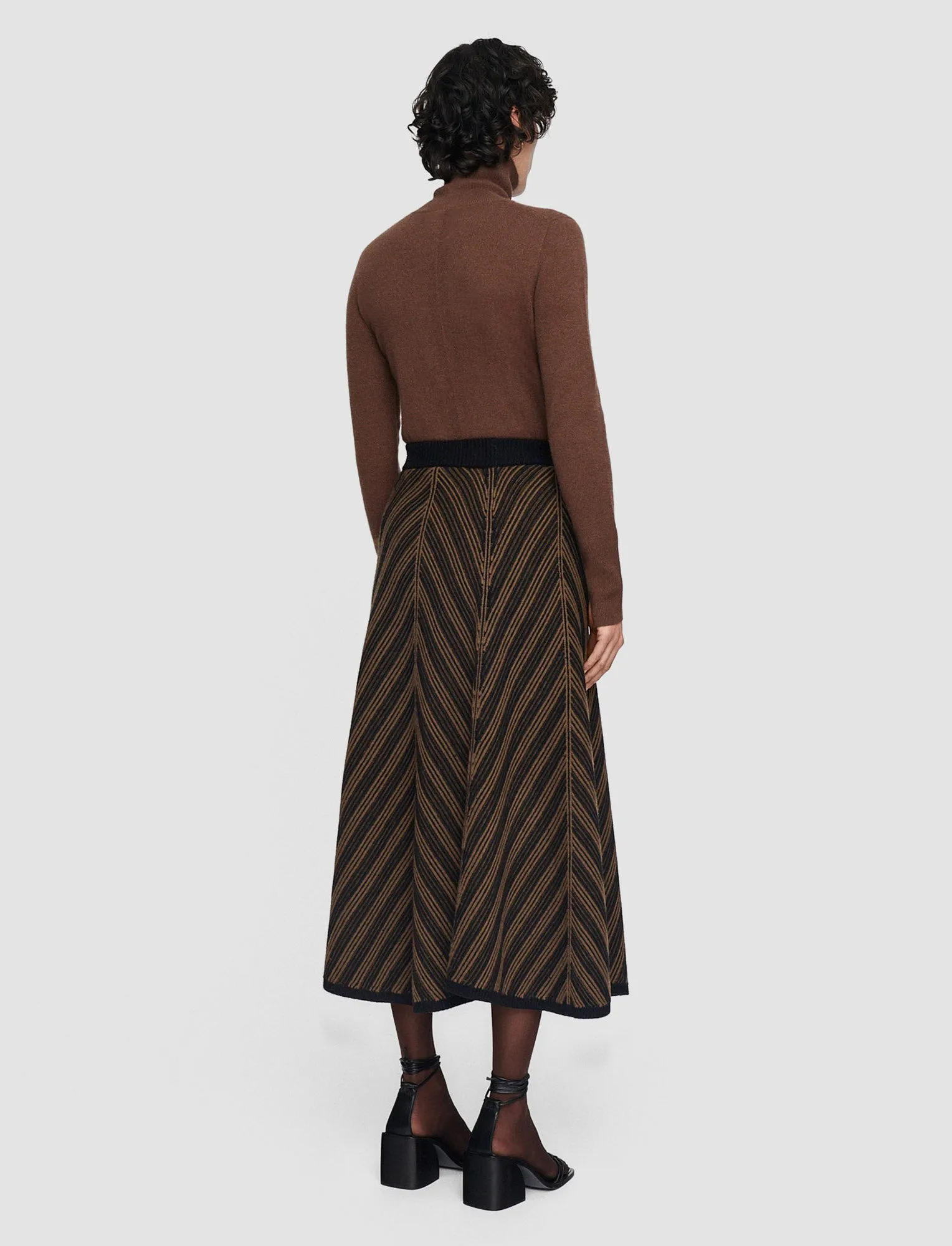 Chevron Ribbed Skirt sold by Joseph product image thumbnail 3