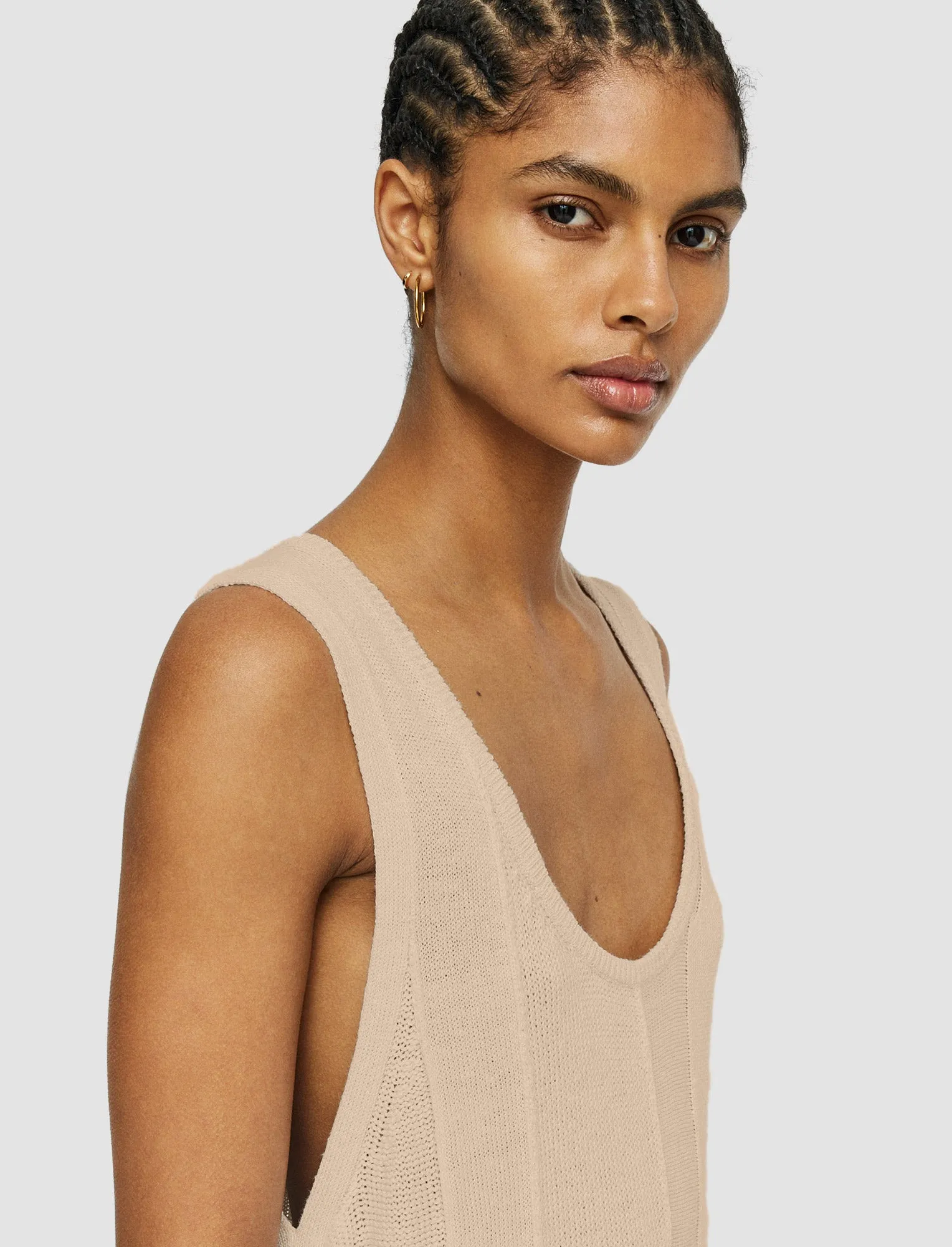 Linen Blend Knitted Long Dress sold by Joseph product image thumbnail 4