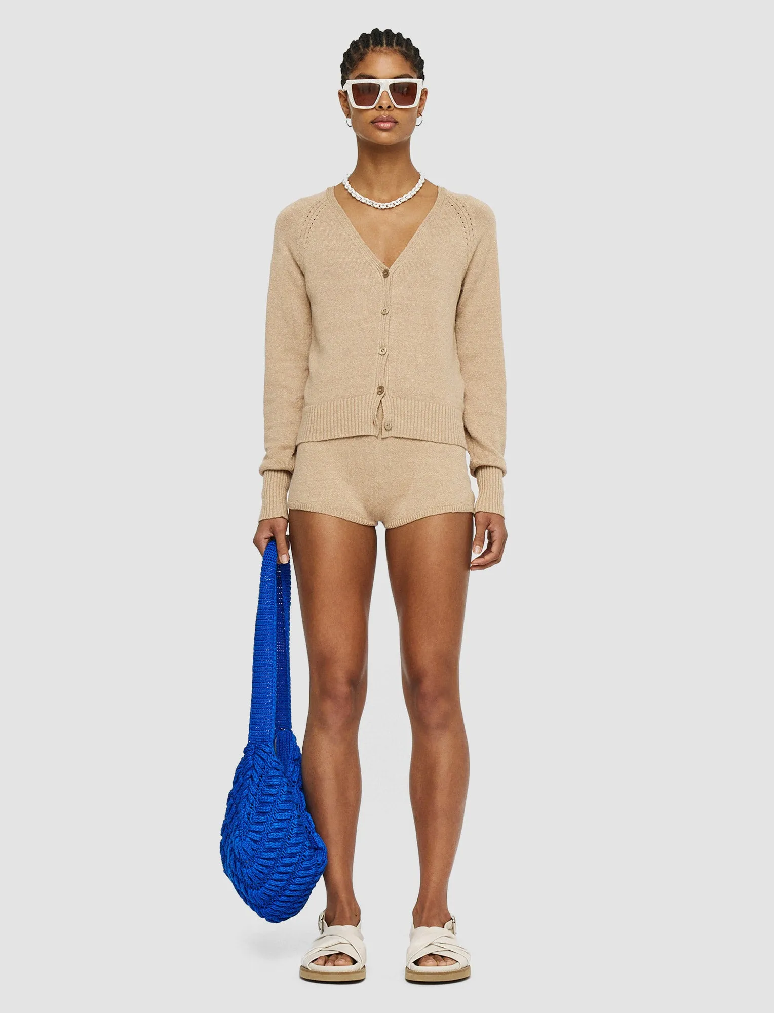 Linen Blend Knitted Cardigan sold by Joseph product image thumbnail 2