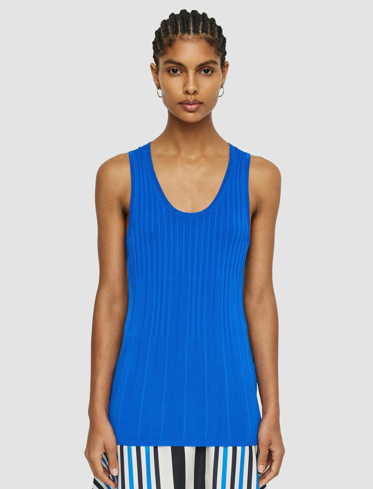 Viscose Rib Knit Tank Top sold by Joseph product image thumbnail 3